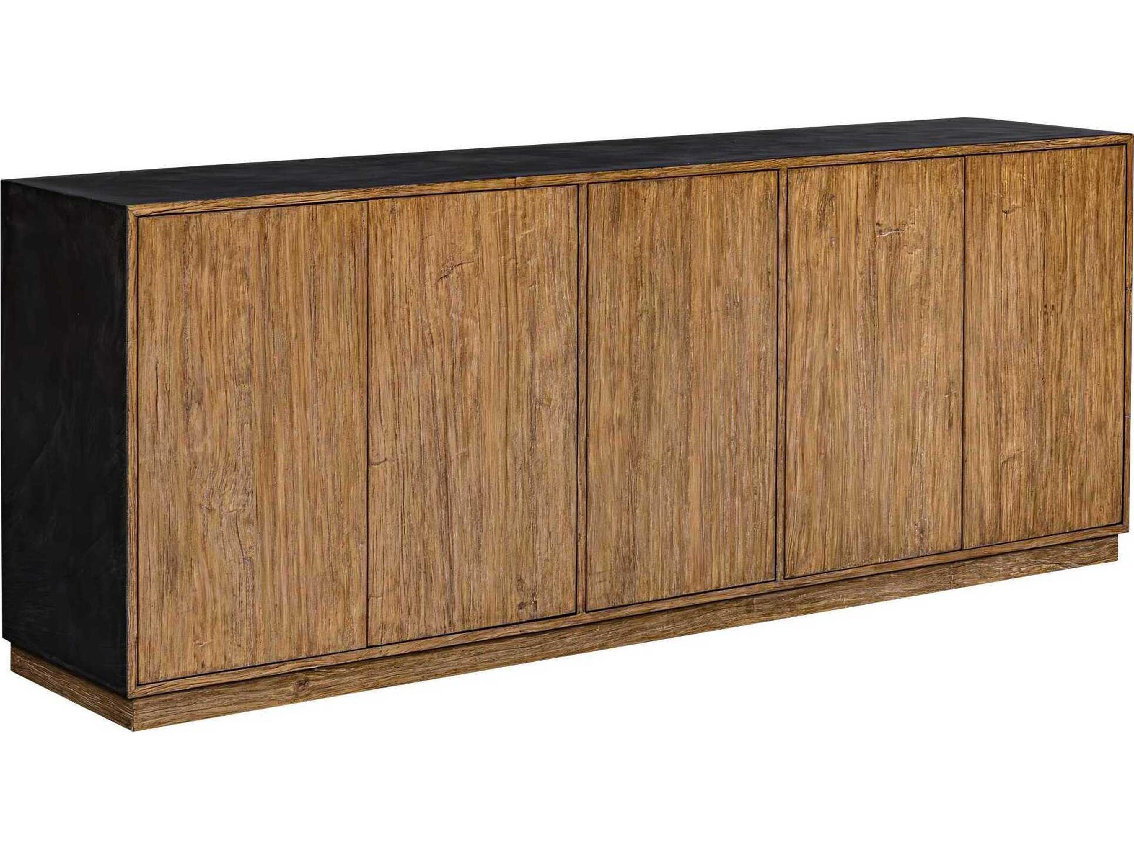Uttermost Kelvin 90" Mahogany Wood Media Console