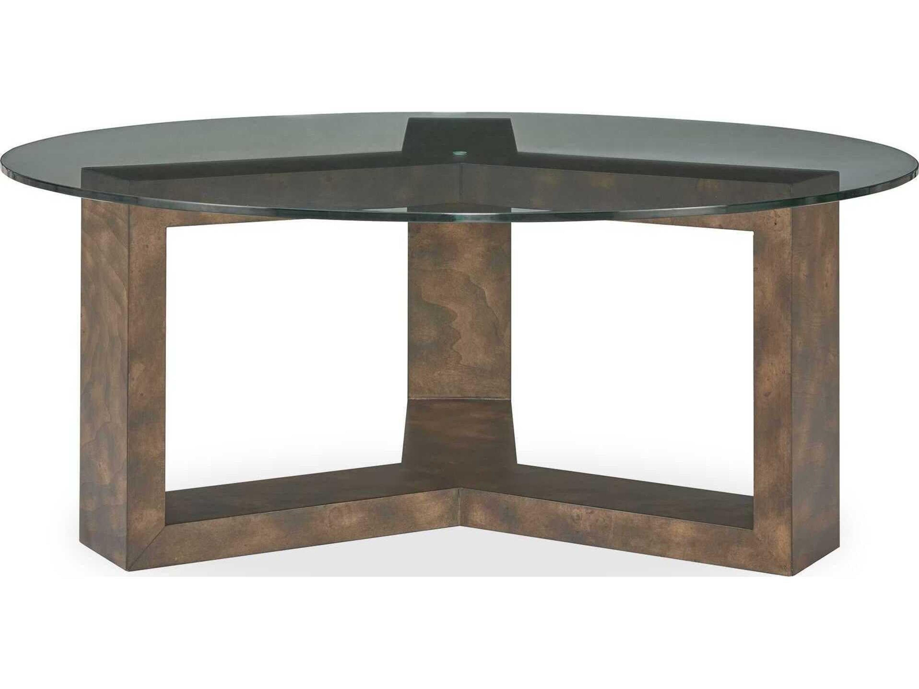 Uttermost Ignis Round Glass Coffee Table