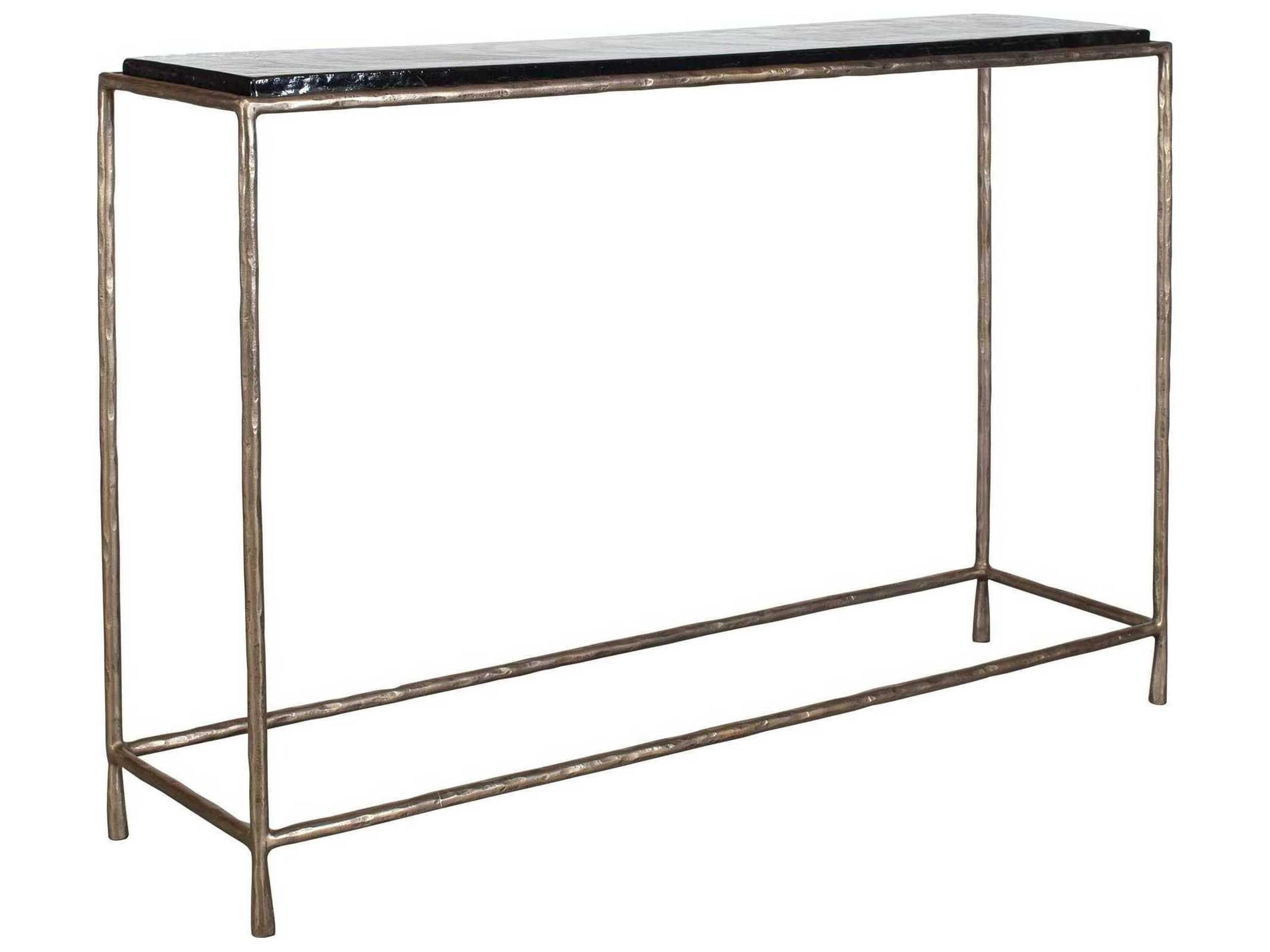 Uttermost Ovard Rectangular Glass Console Table