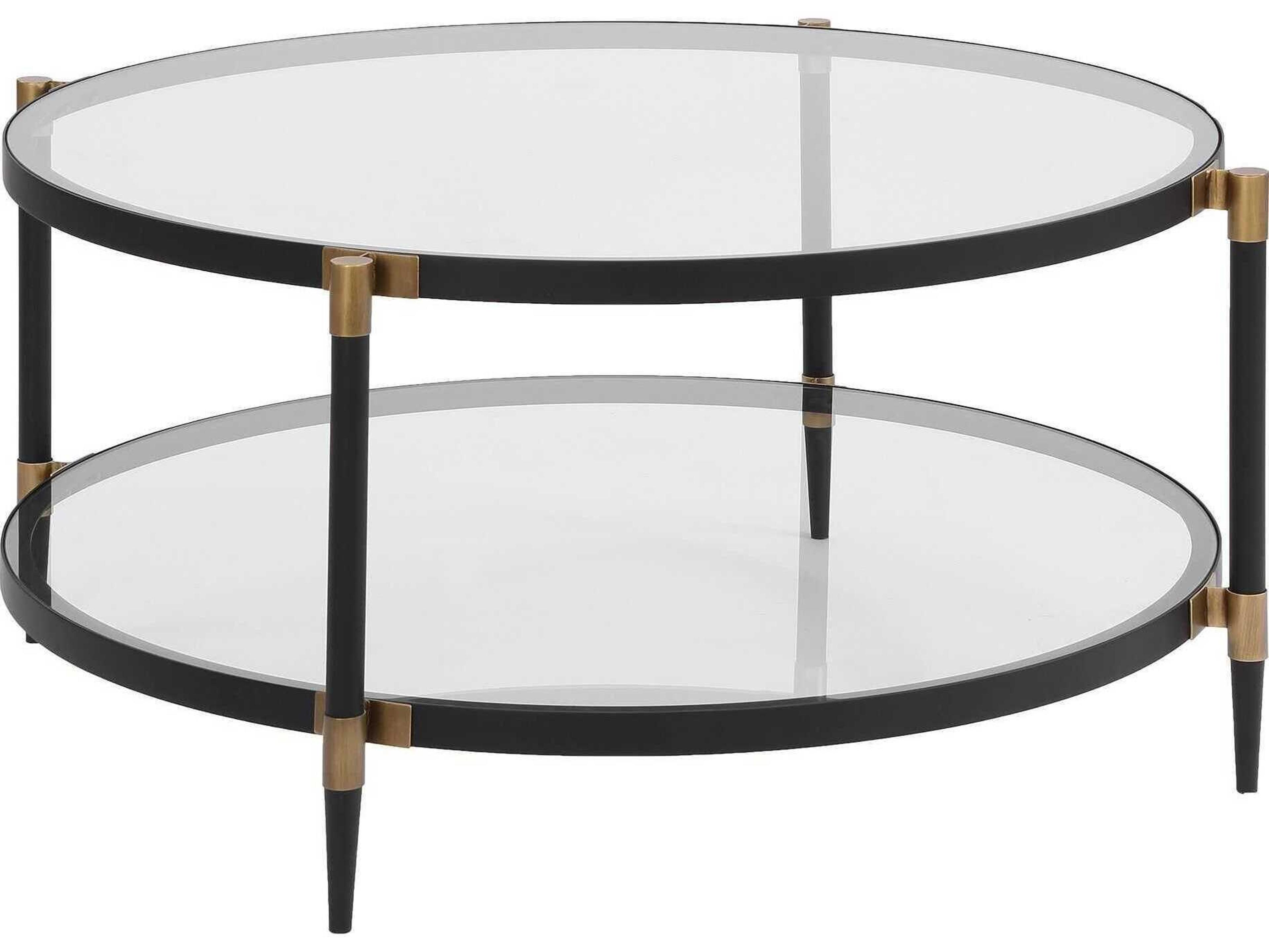 Uttermost Chadid Round Glass Coffee Table
