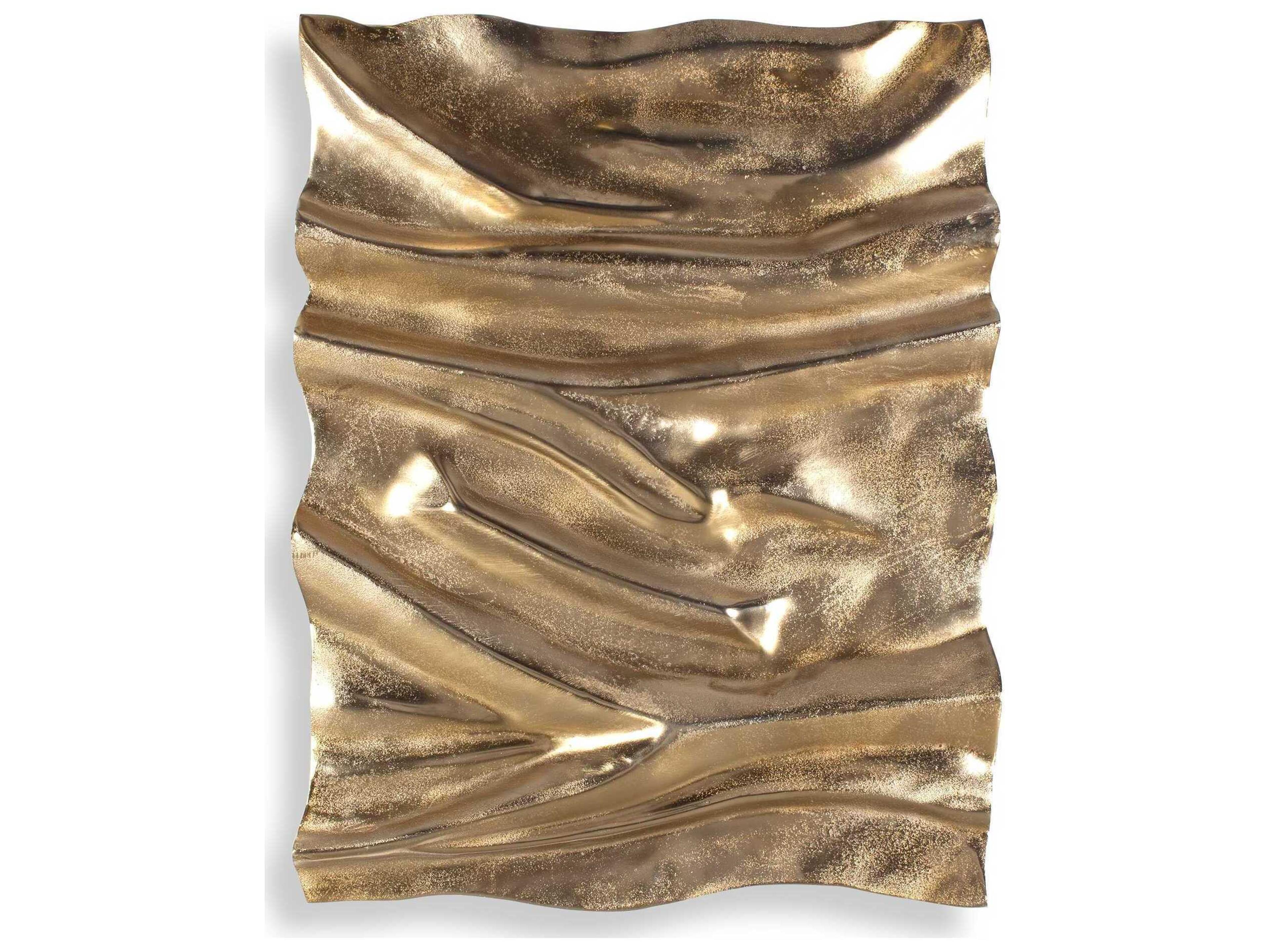 Uttermost Outdoor Undulate Outdoor Gold Wall Panel