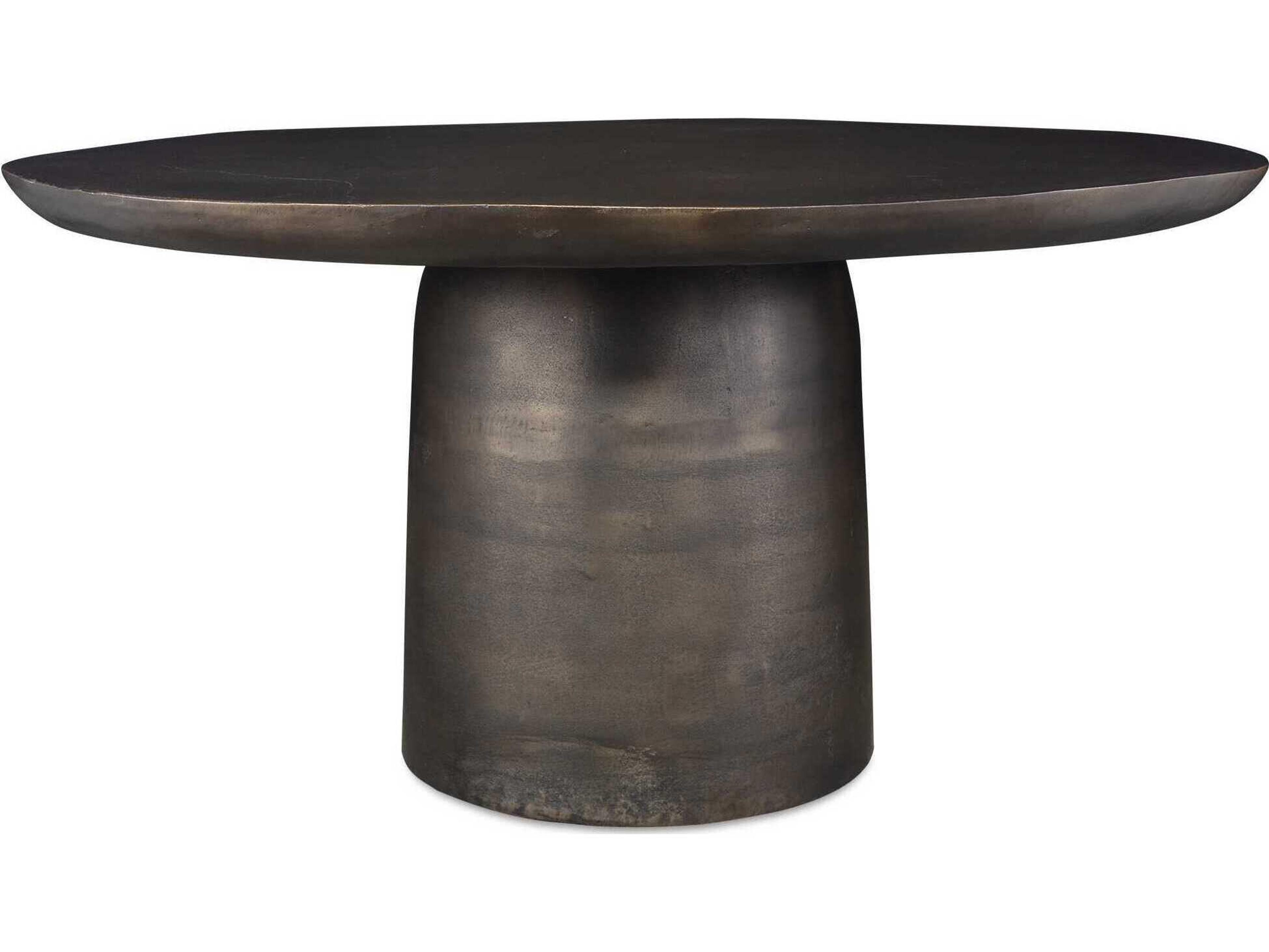 Uttermost Outdoor Madrone Golden Dark Bronze Metal Round Dining Table
