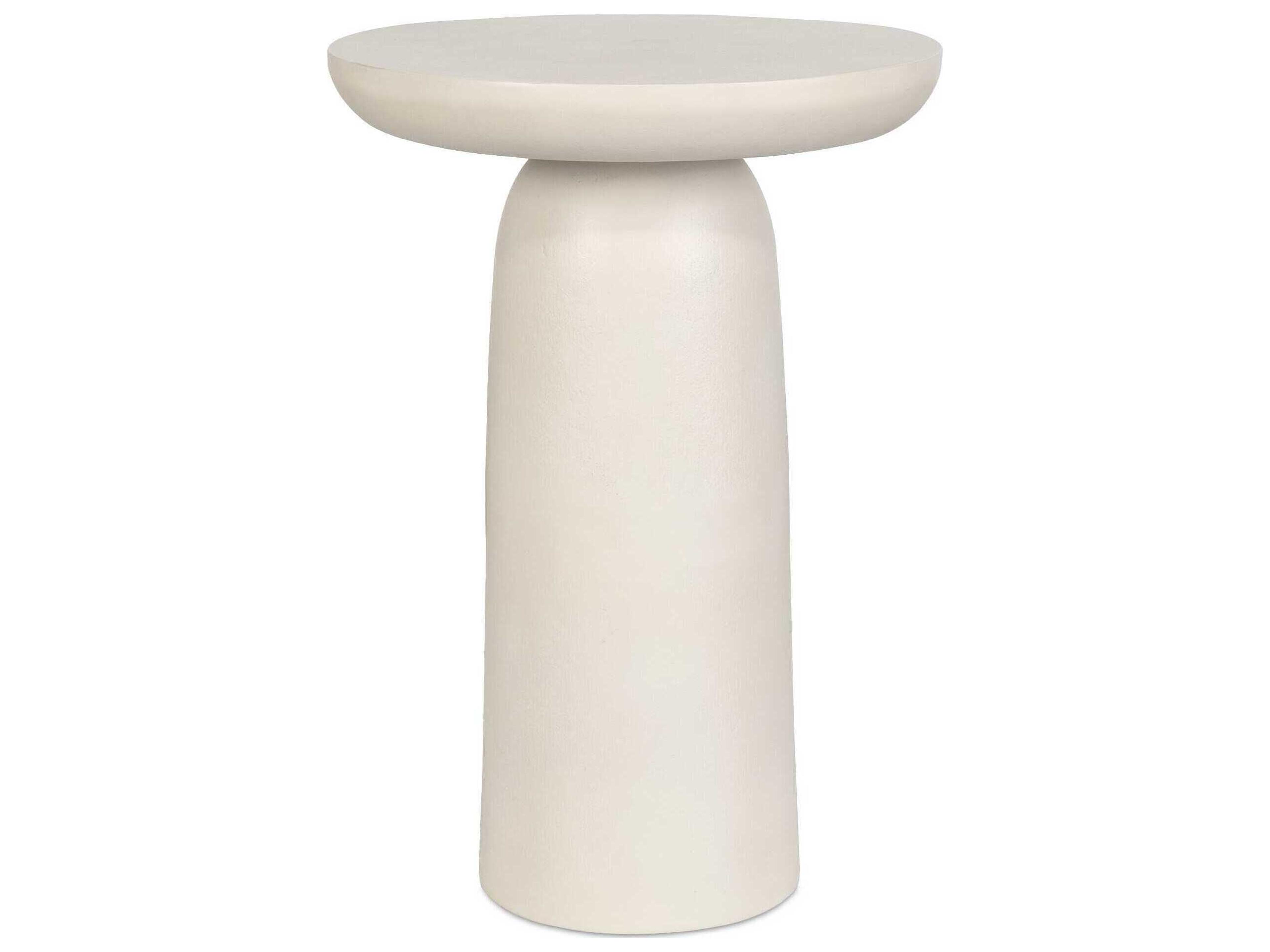 Uttermost Outdoor Joppa Warm White Metal Round End Table