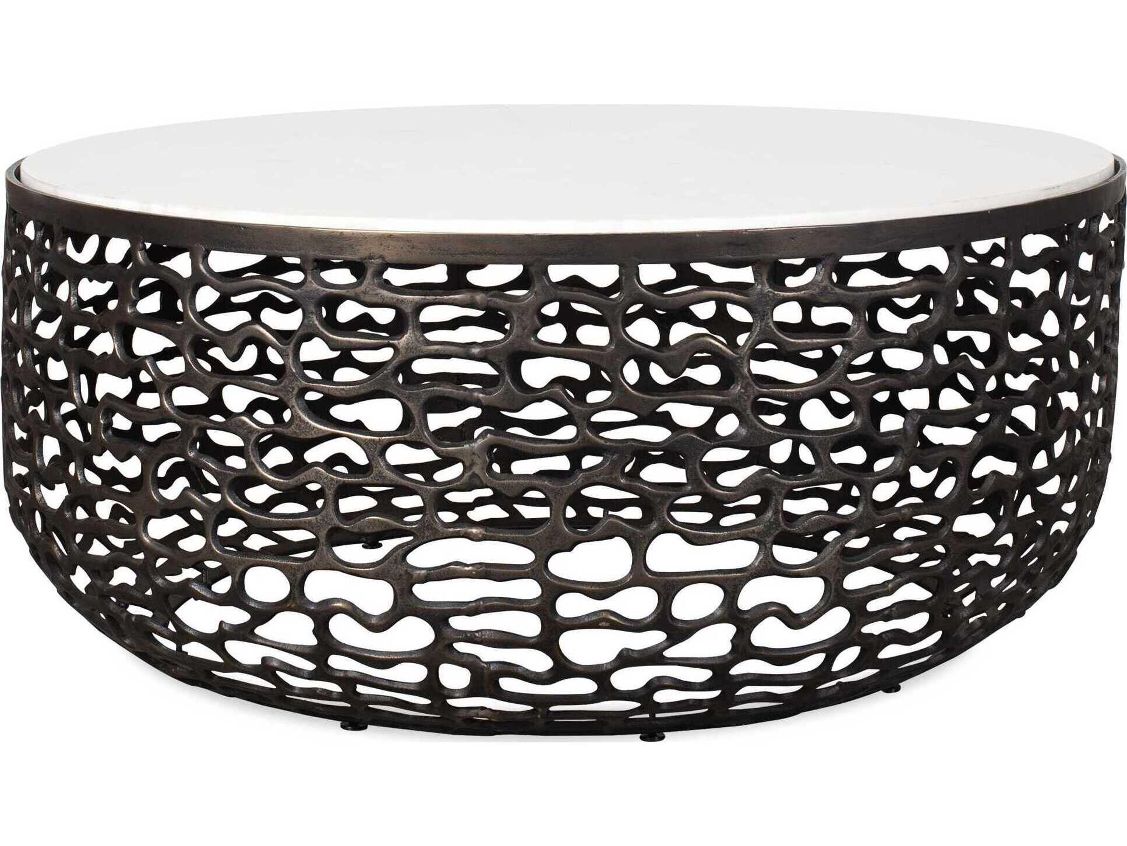 Uttermost Outdoor Sabena Dark Bronze Metal Round Coffee Table