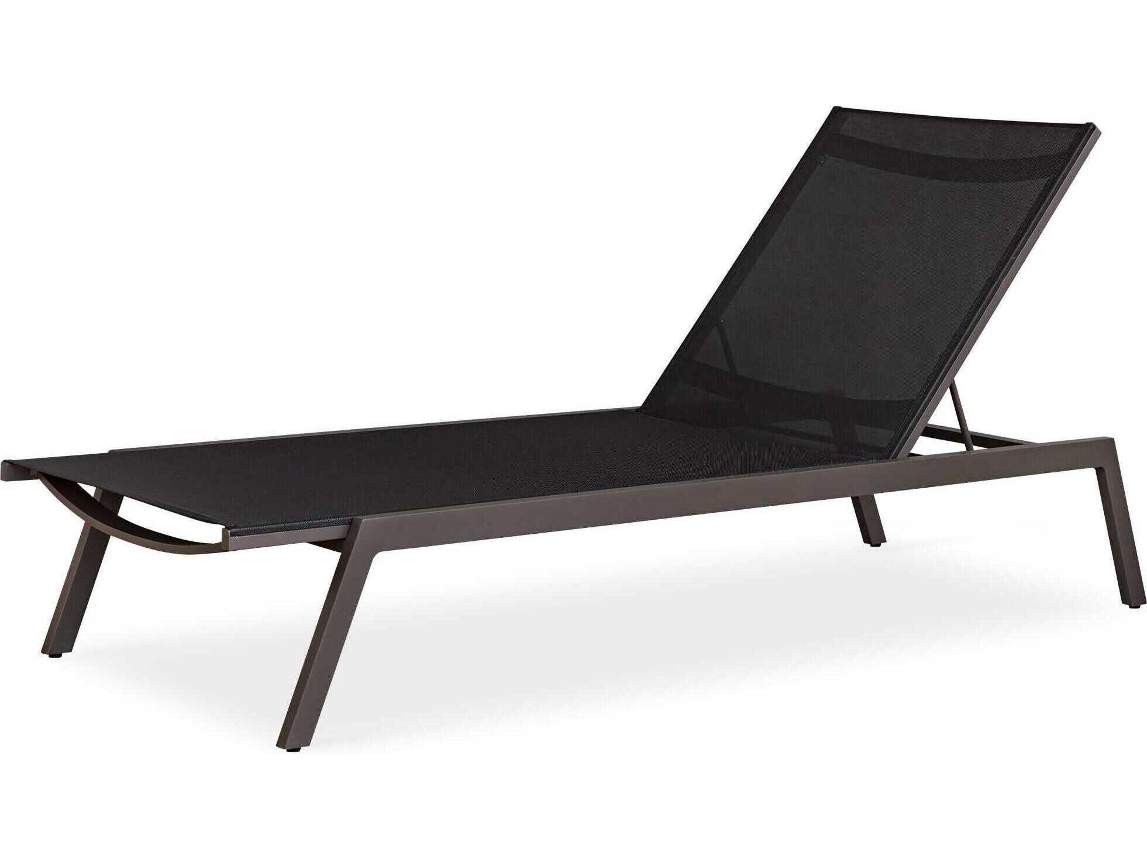 Uttermost Outdoor Bea Java Black Aluminum Polypropylene Chaise Lounge