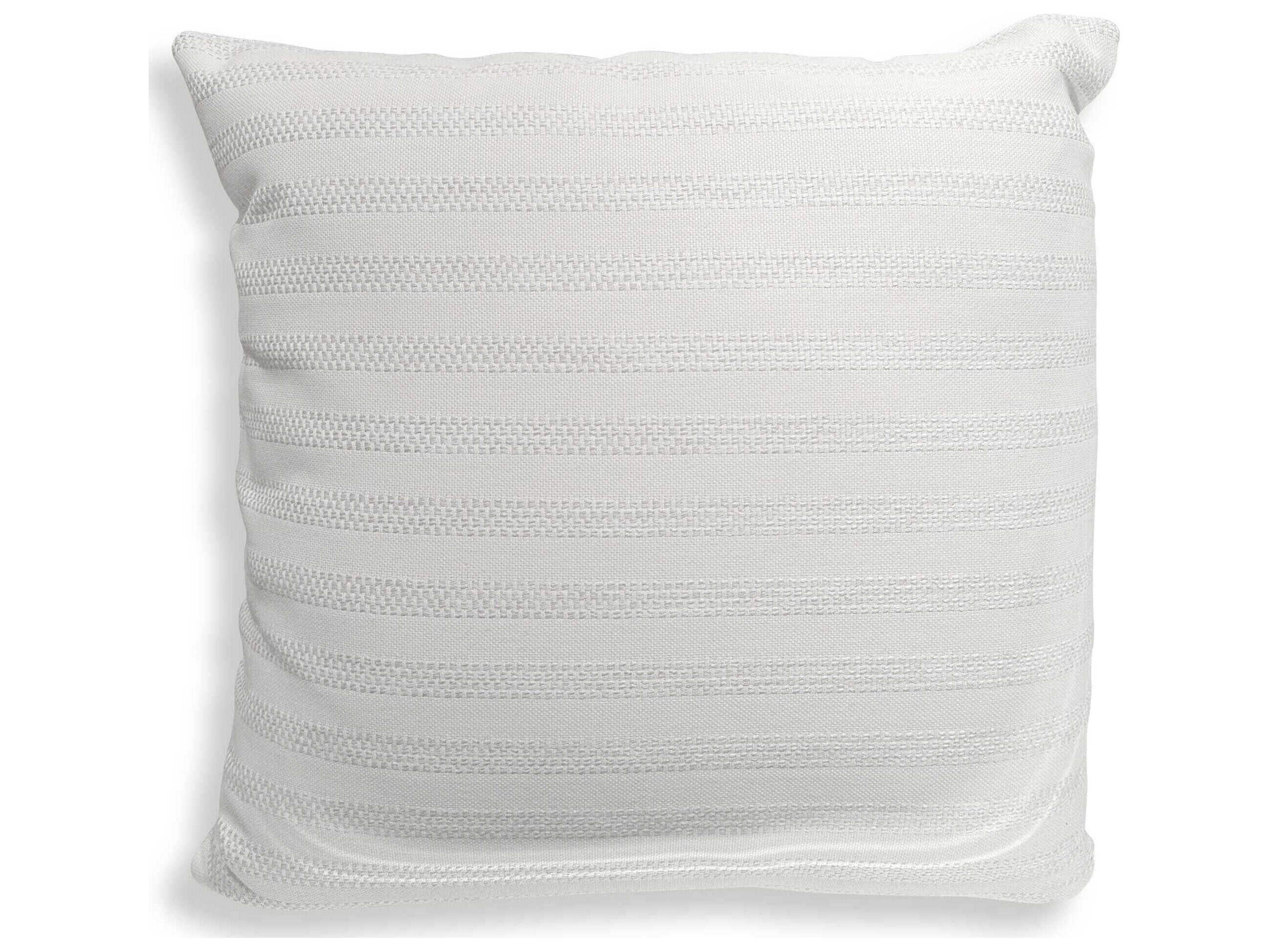 Uttermost Outdoor Basket Stripe Ivory Outdoor Pillow