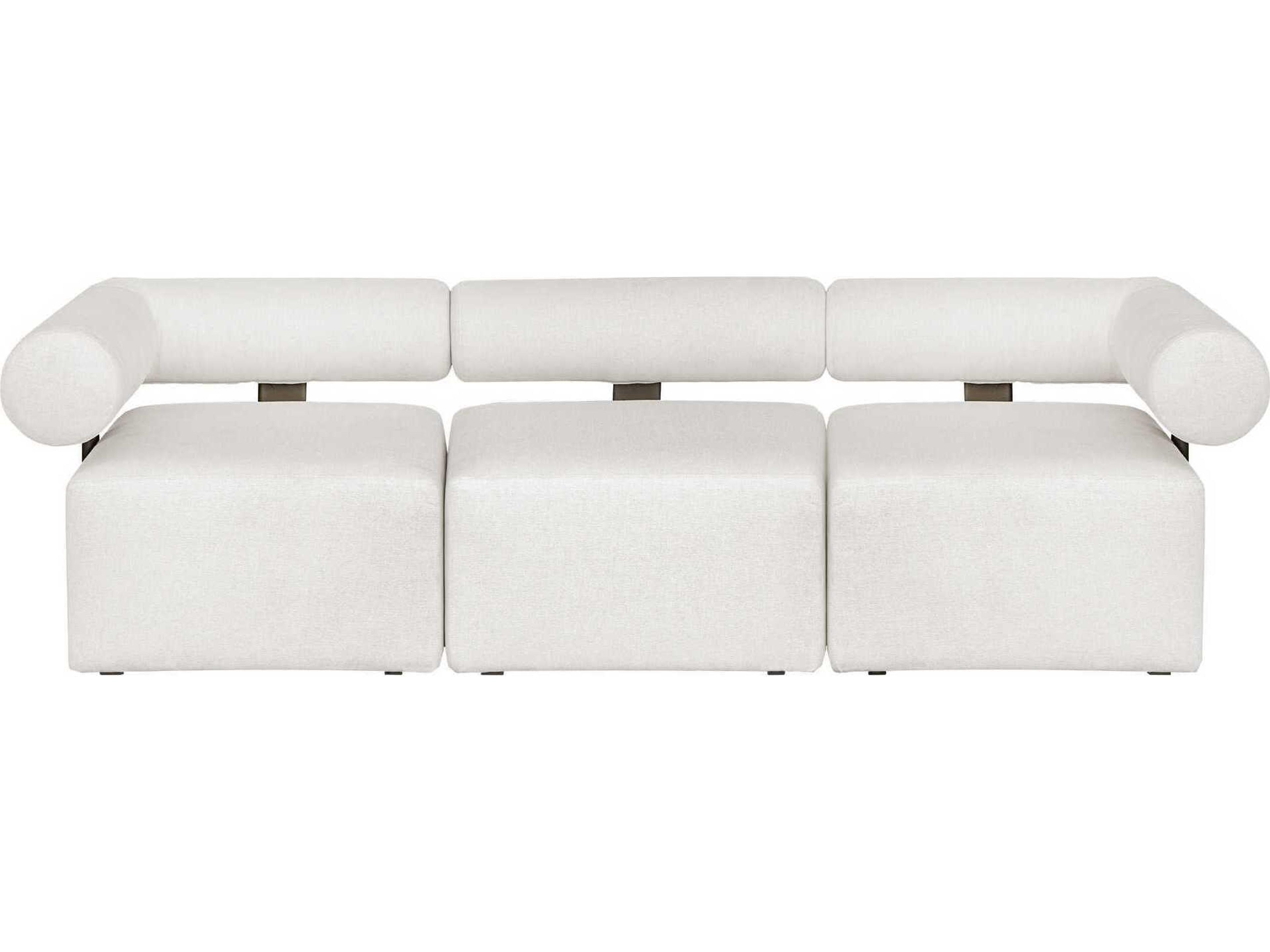Uttermost Outdoor Bolster Back Fabric Cushion Sofa