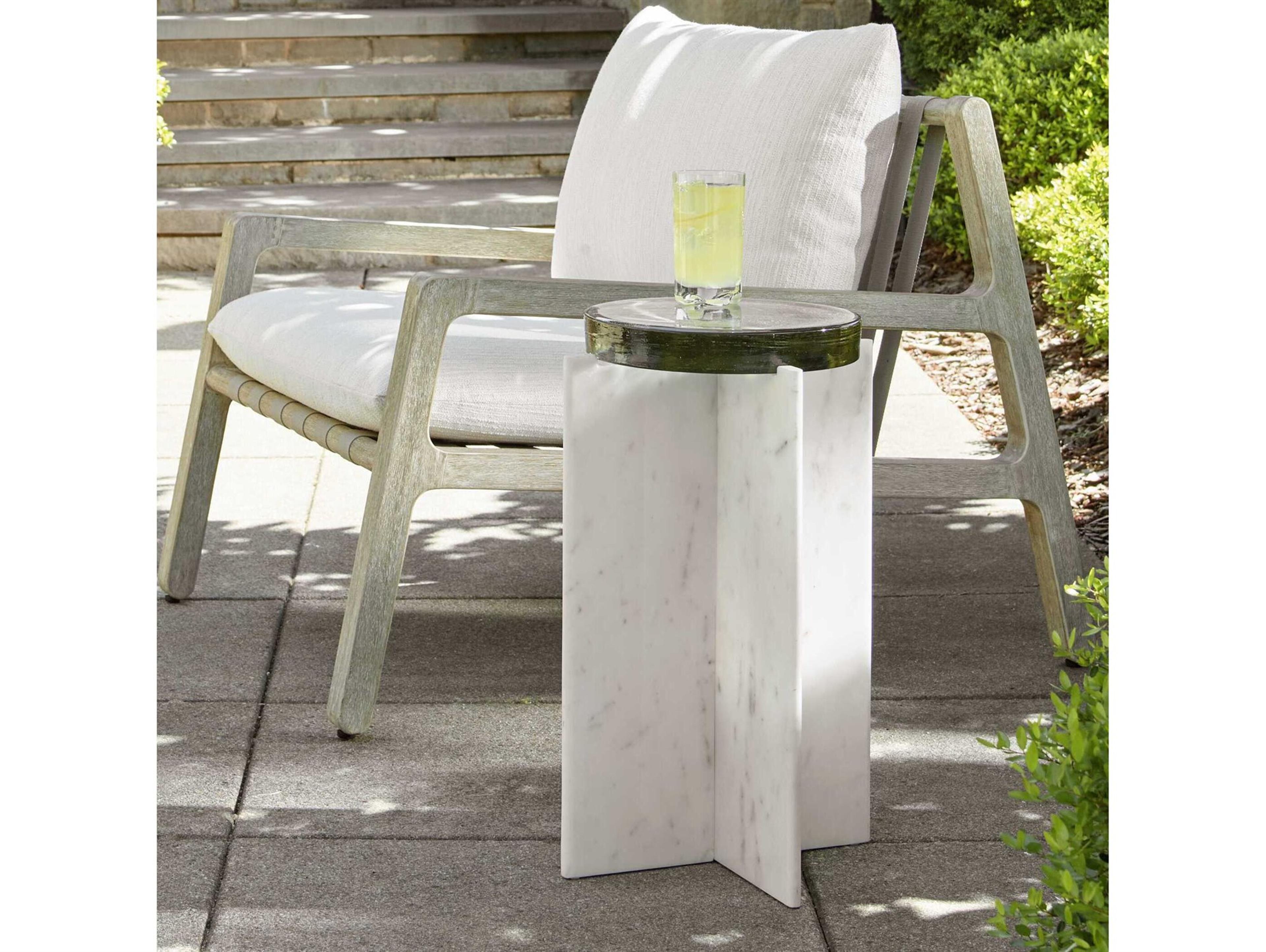 Uttermost Outdoor Strapped Wood Cushion Lounge Set