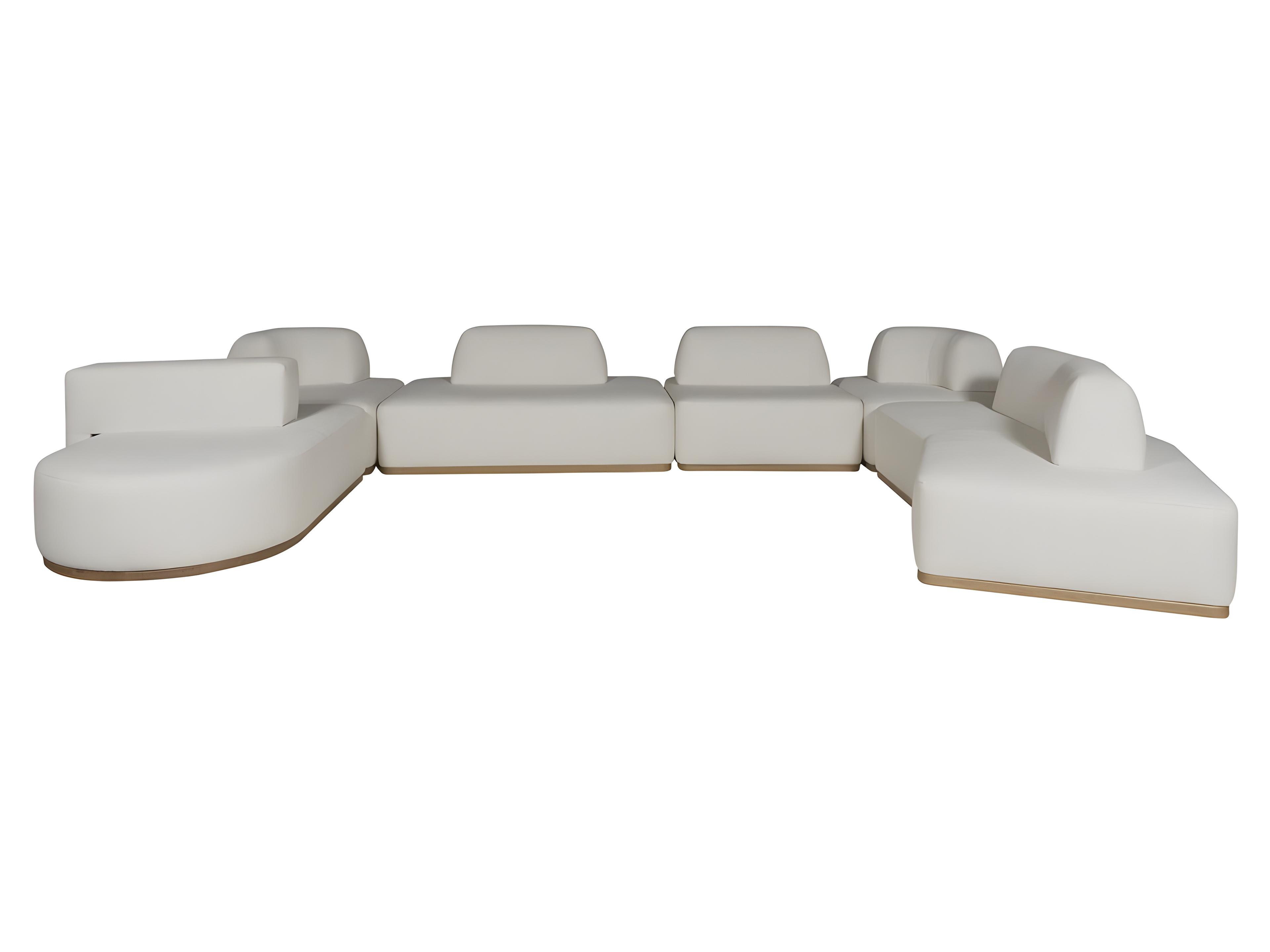Vanguard Furniture Ease White Upholstered Sectional Sofa