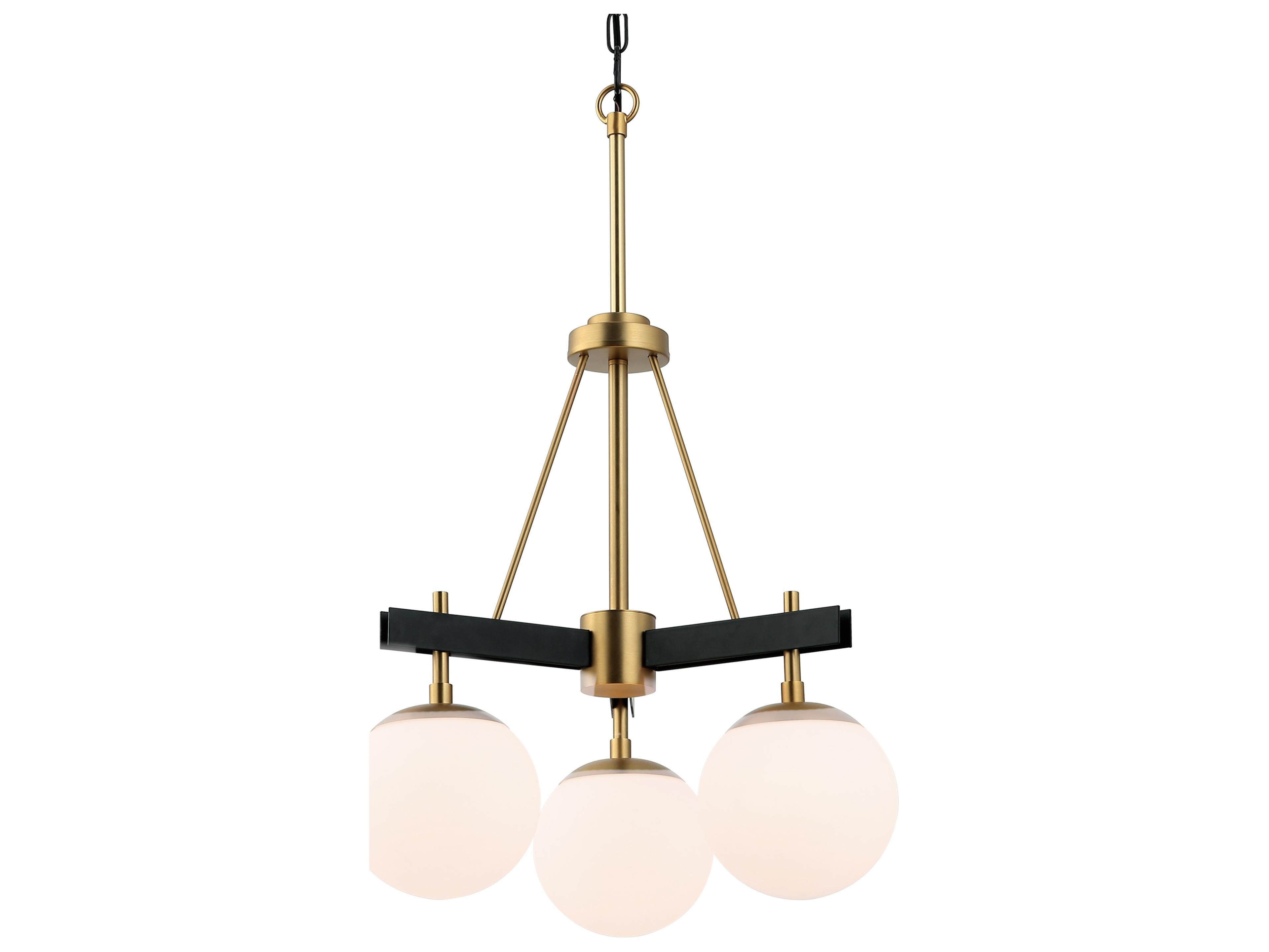 Varaluz Allie Brass Globe Chandelier