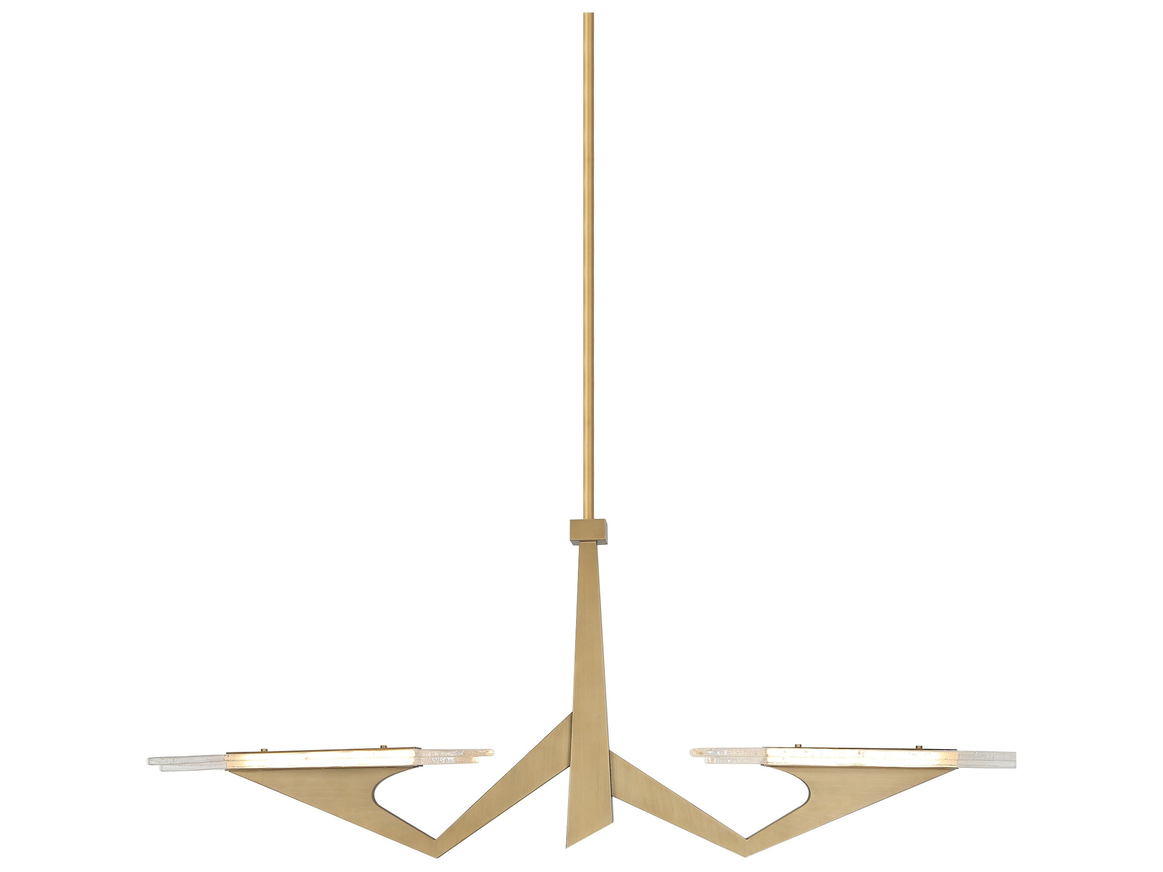 Varaluz Down The Wrong Path Gold Linear Island Pendant