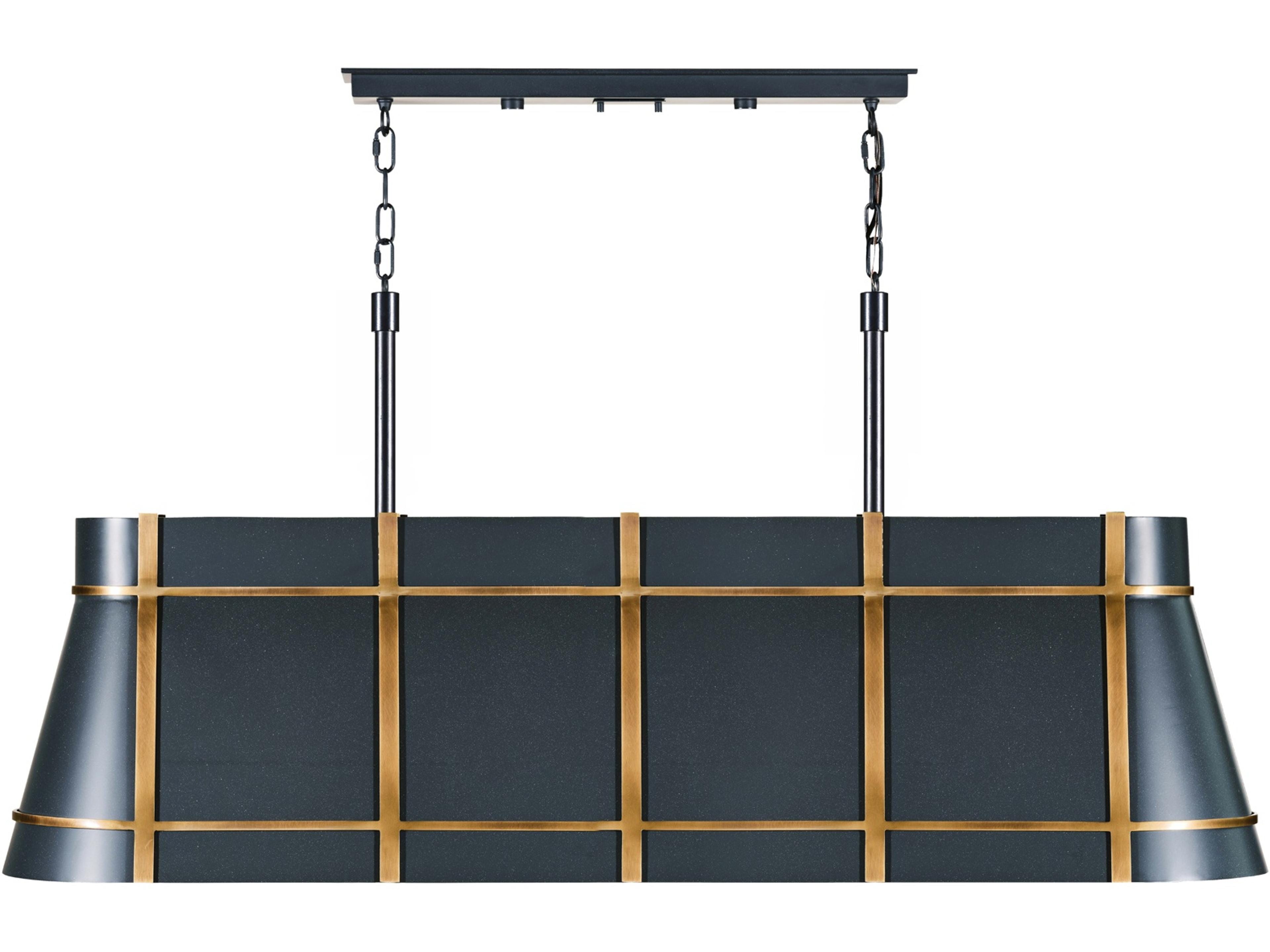 Brasserie Brass Linear Island Pendant