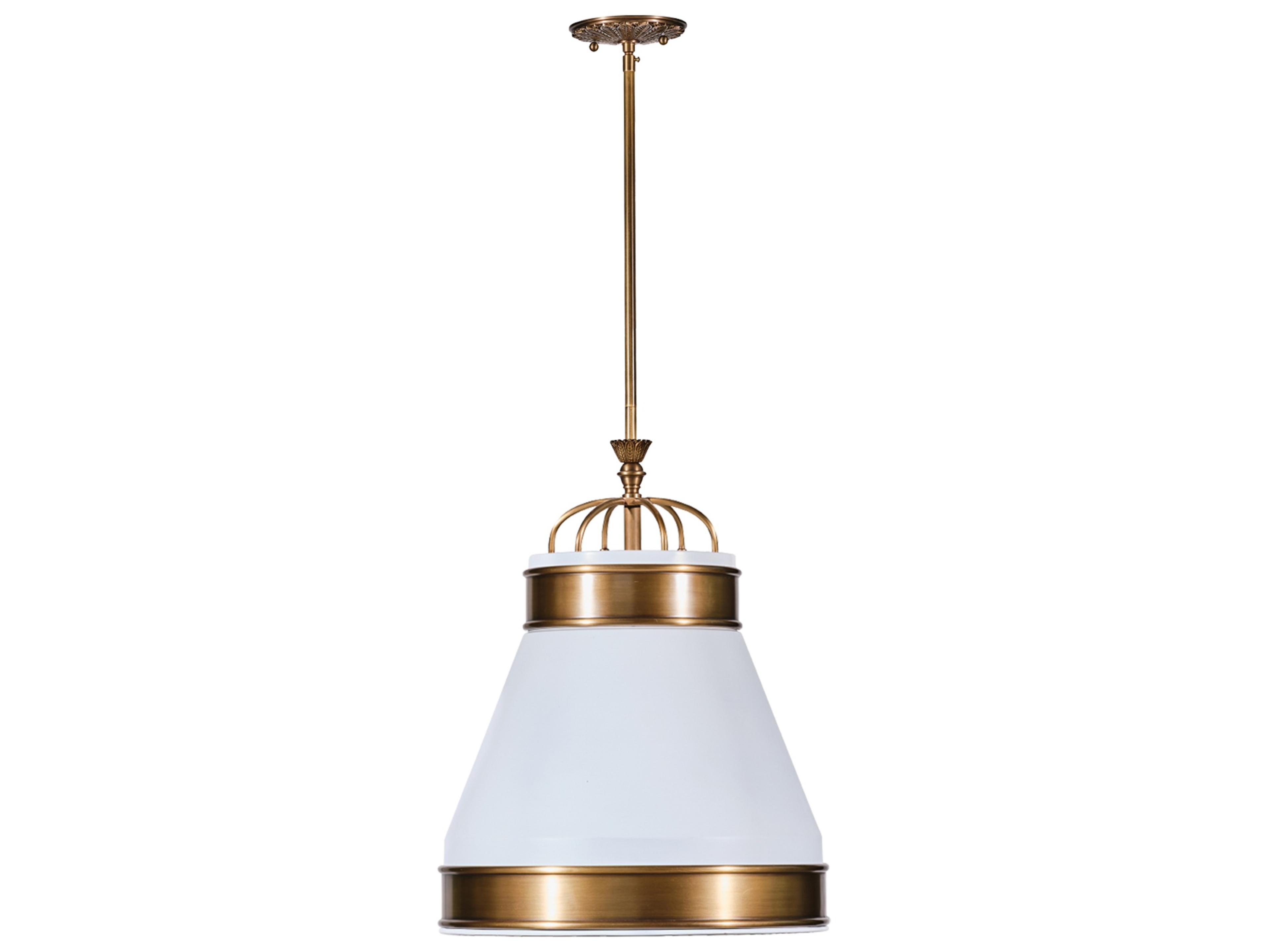 Varaluz Savarin White Bell Pendant