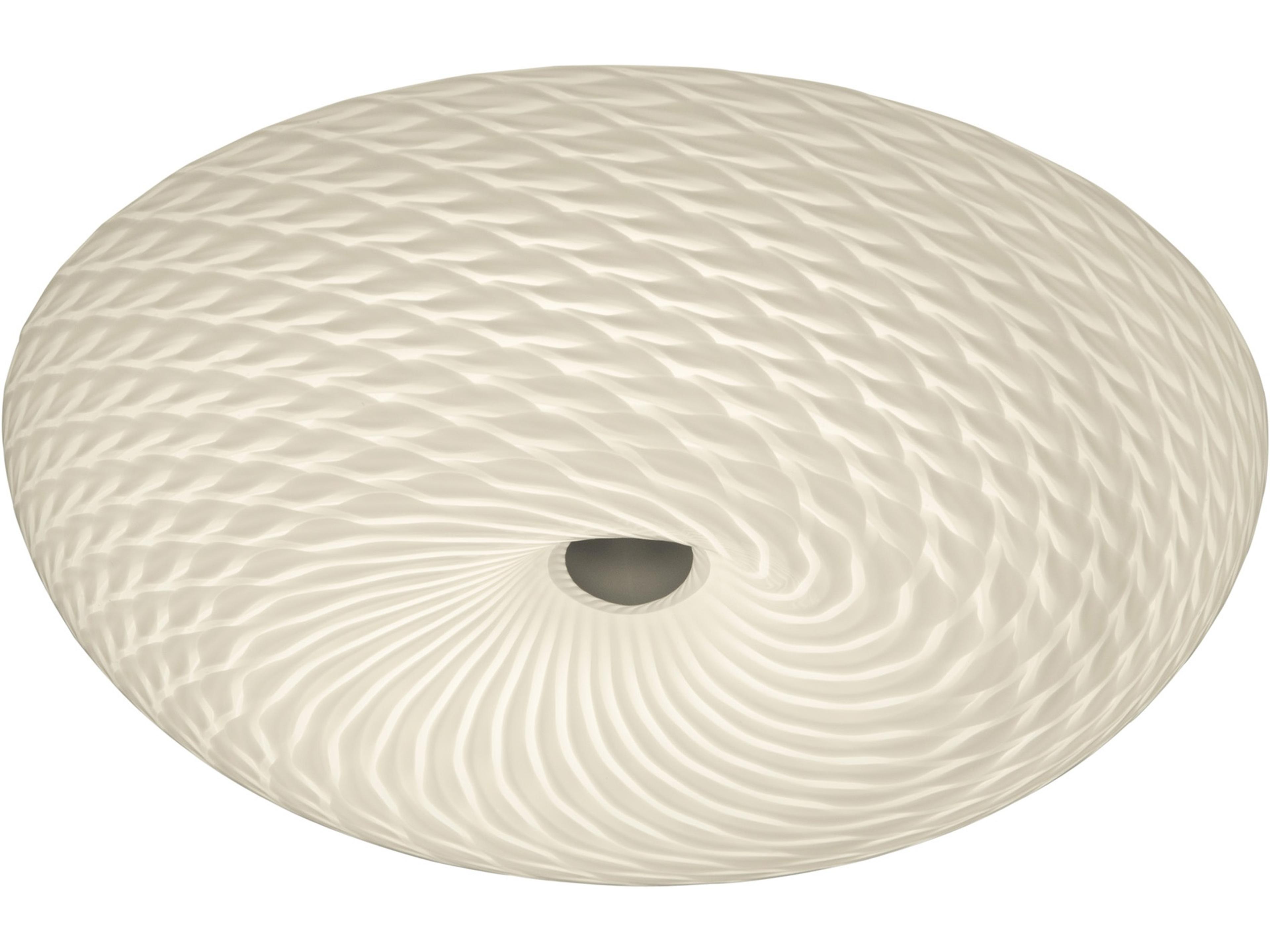 Varaluz Swirled Chrome Bowl Flush Mount