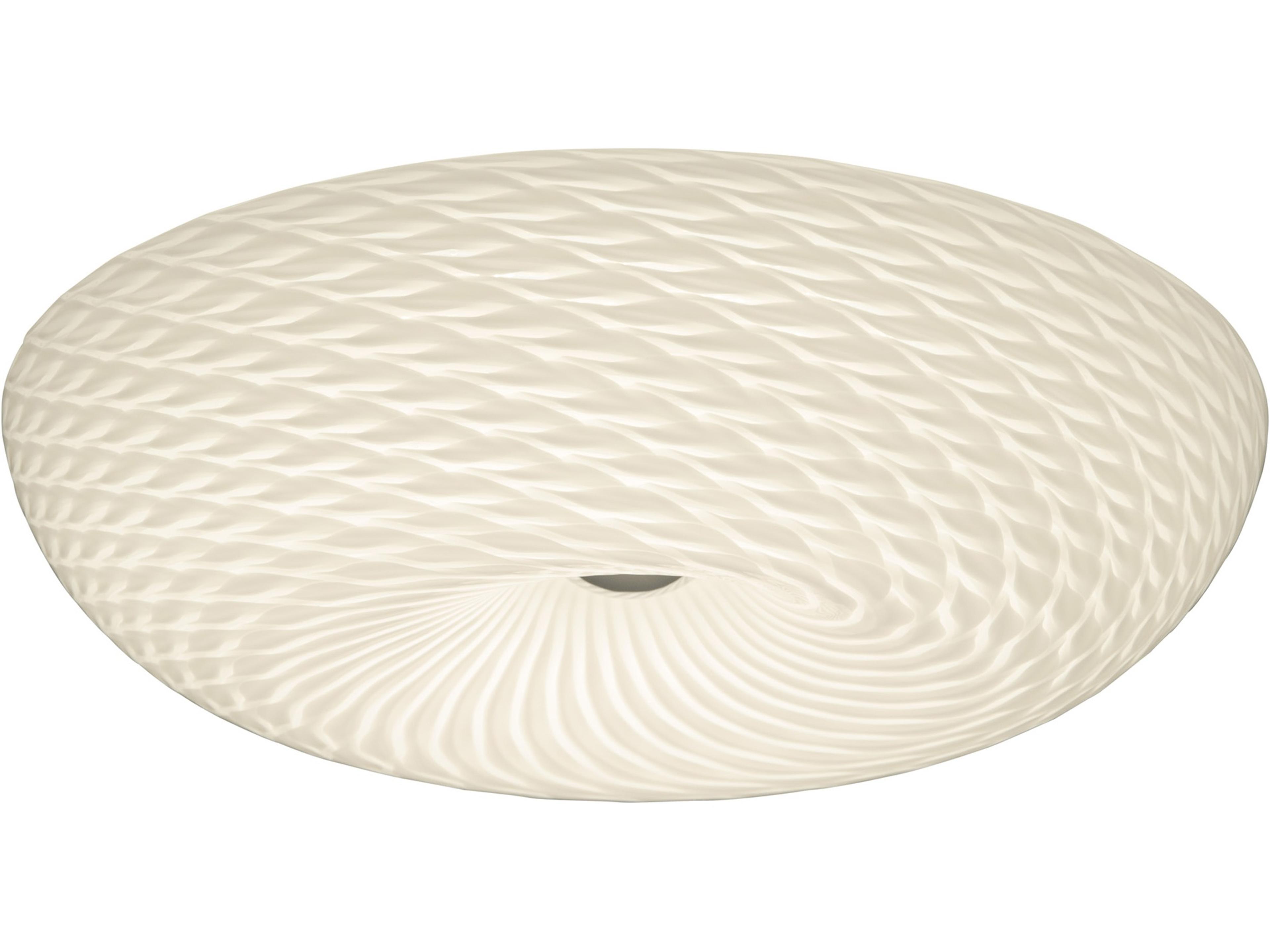 Varaluz Swirled Chrome Bowl Flush Mount