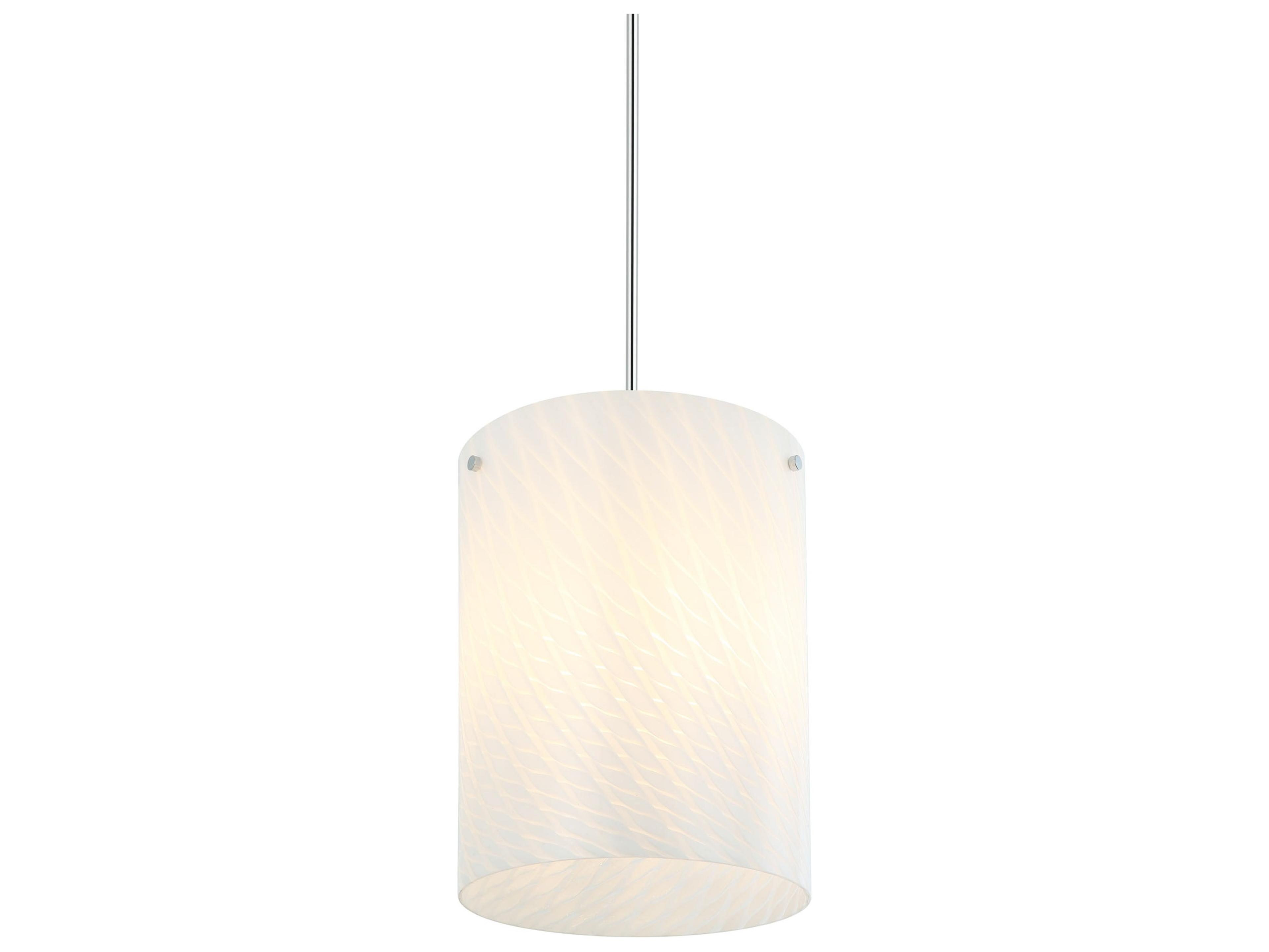 Varaluz Swirled Chrome Cylinder Mini Pendant