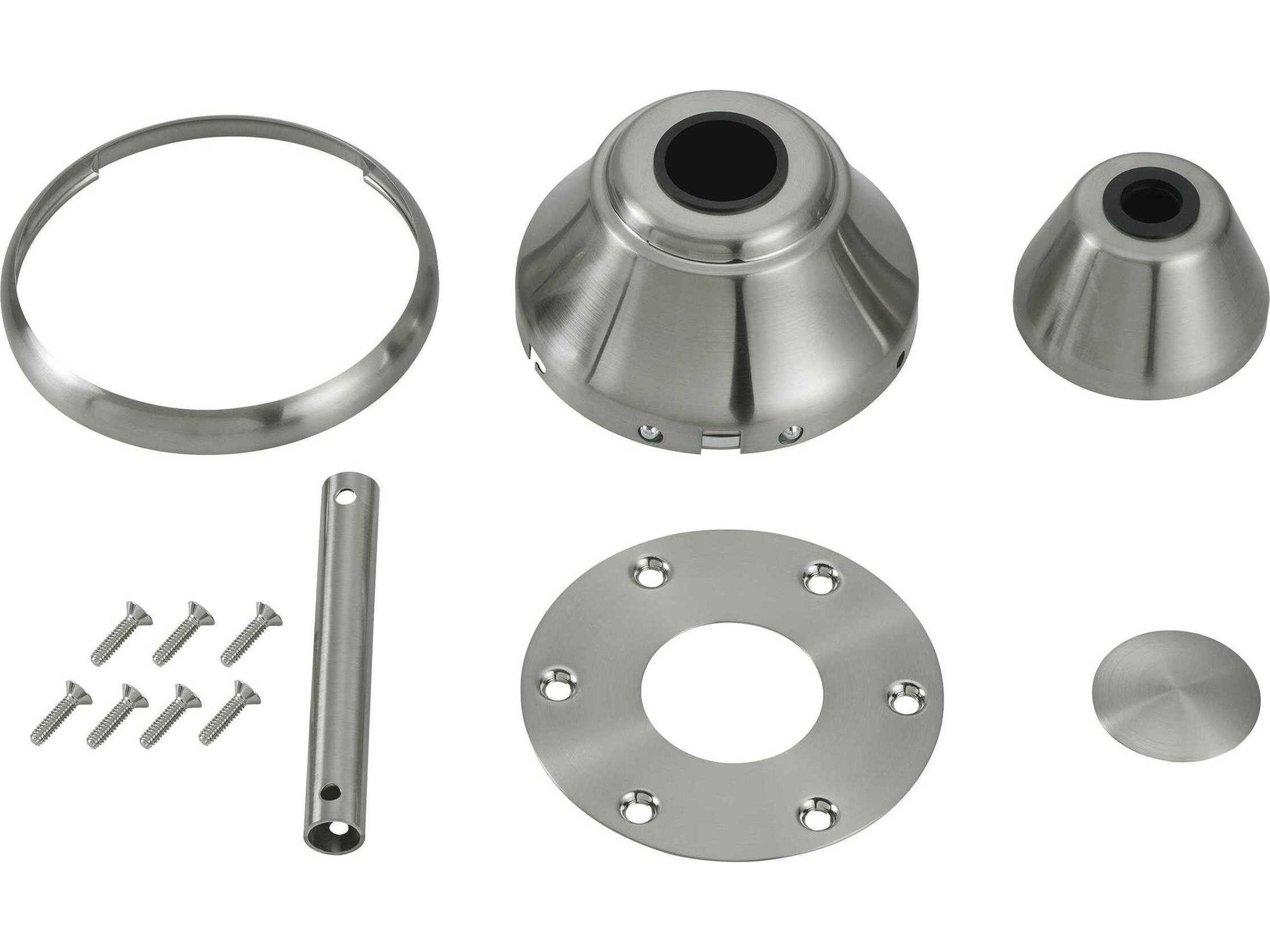 Visual Comfort Fan Maverick Brushed Steel Custom Finish Kit