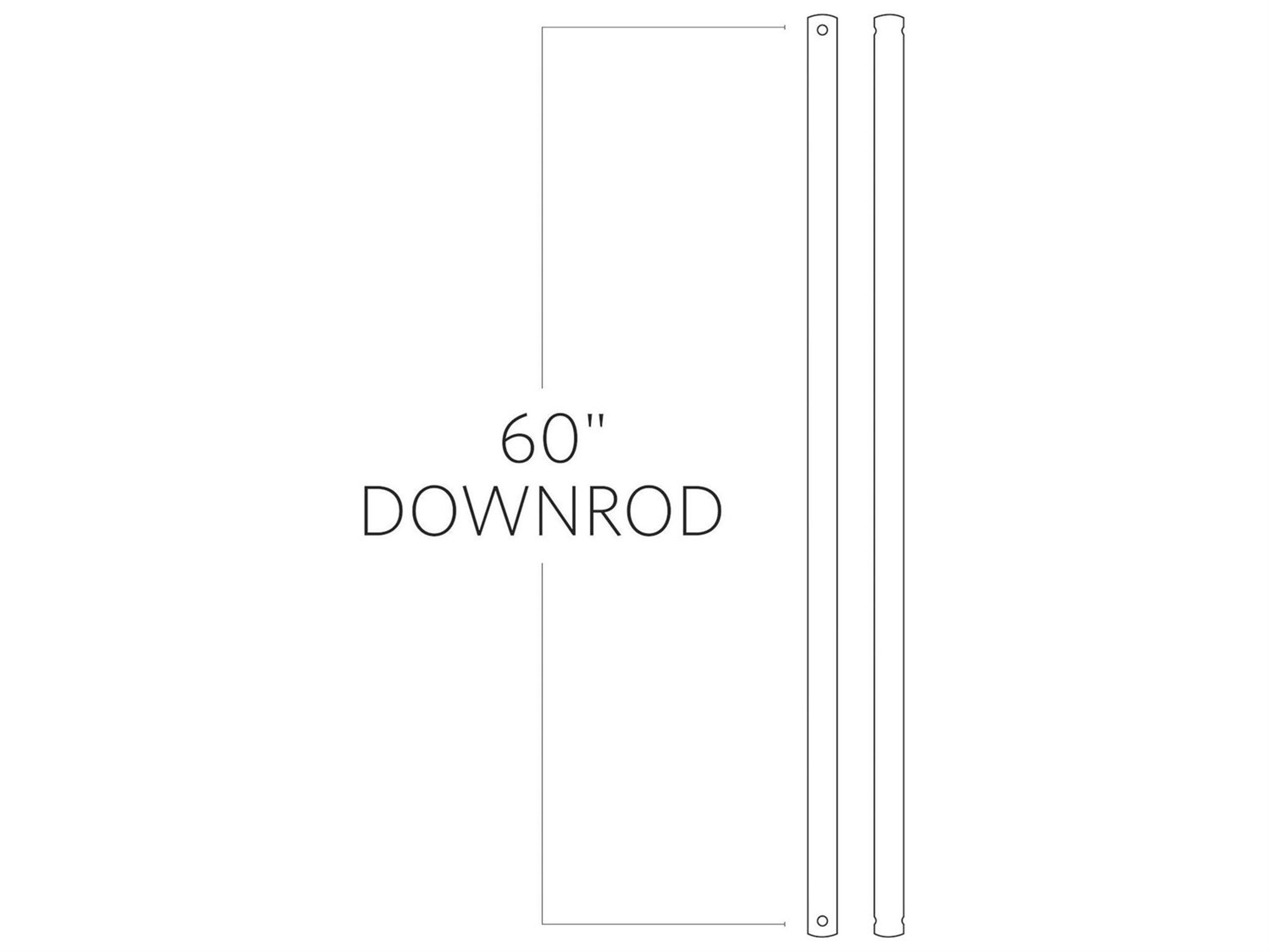 Visual Comfort Fan 60" Threaded Downrod