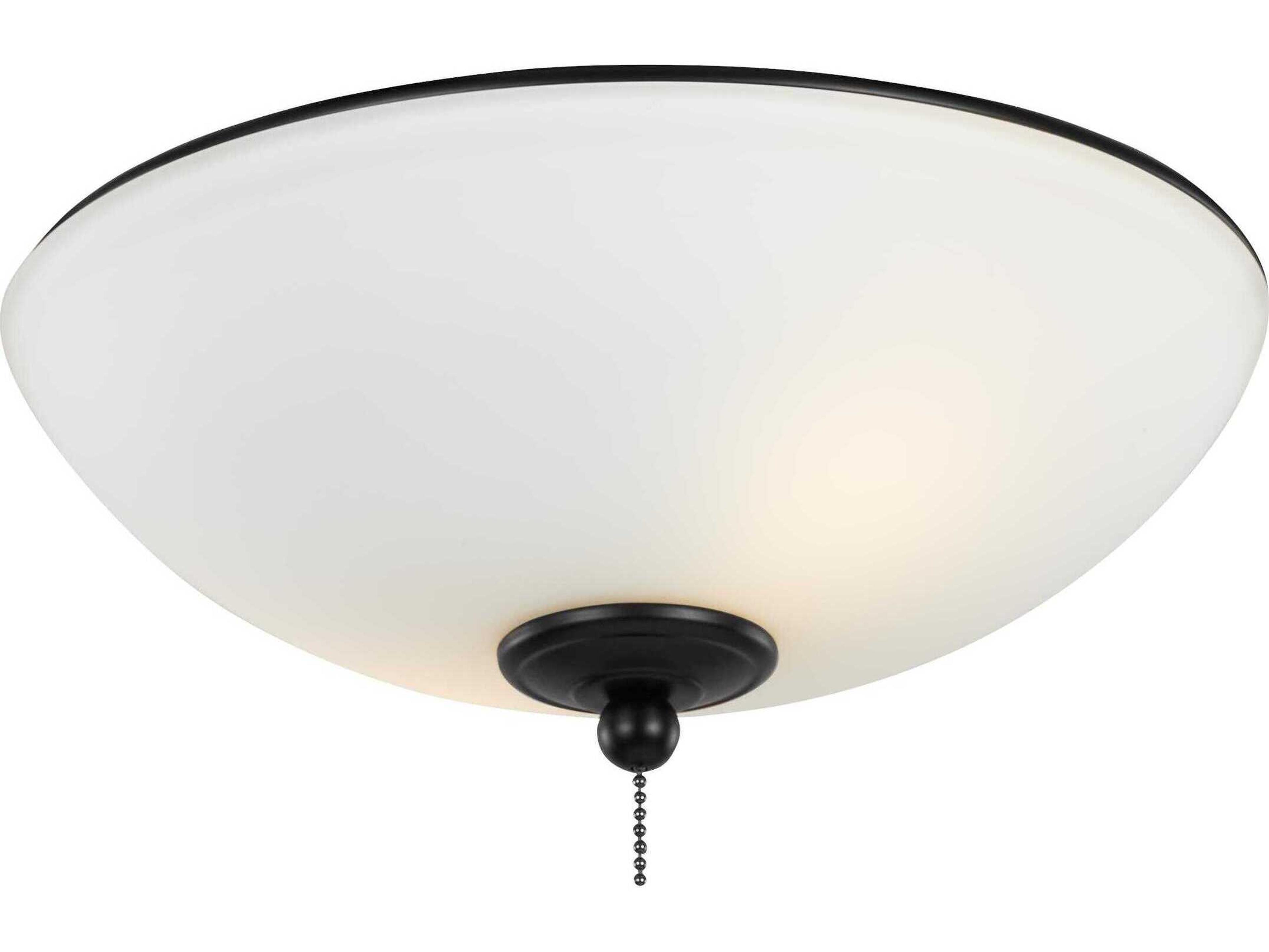 Visual Comfort Fan Universal Matte Black LED Fan Light Kit