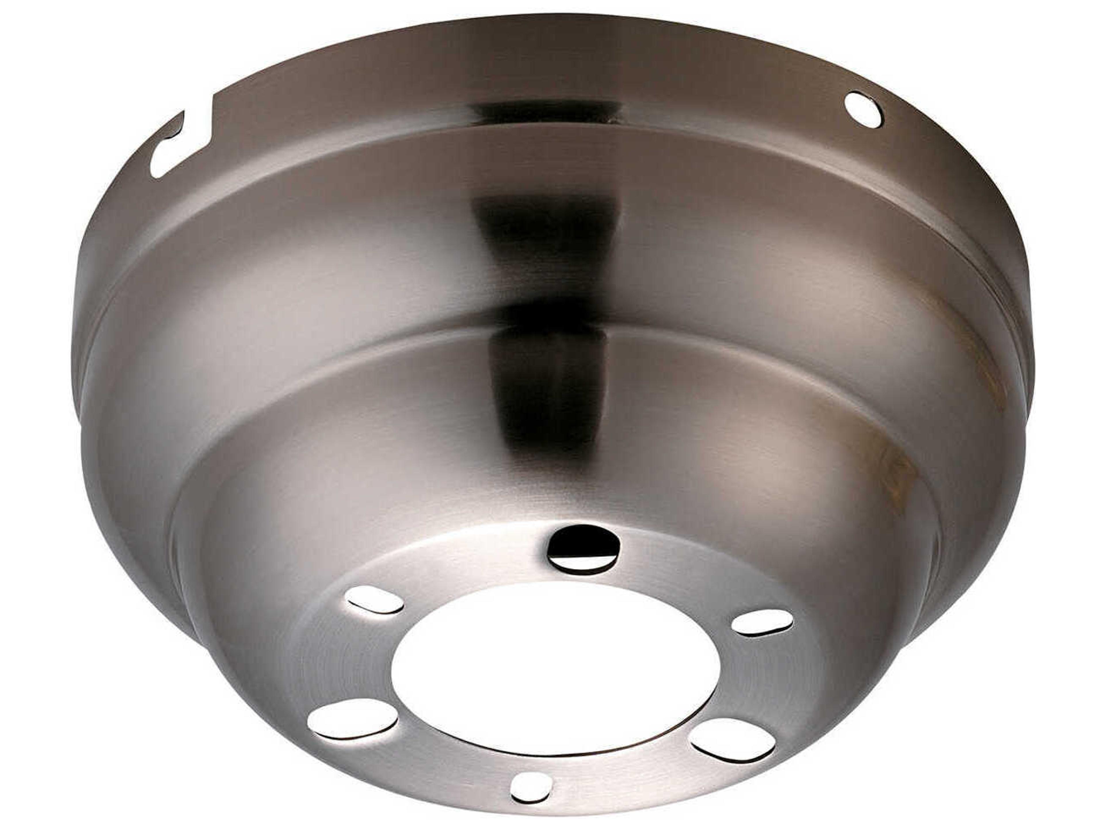 Visual Comfort Fan Universal Brushed Steel Flush Mount Canopy