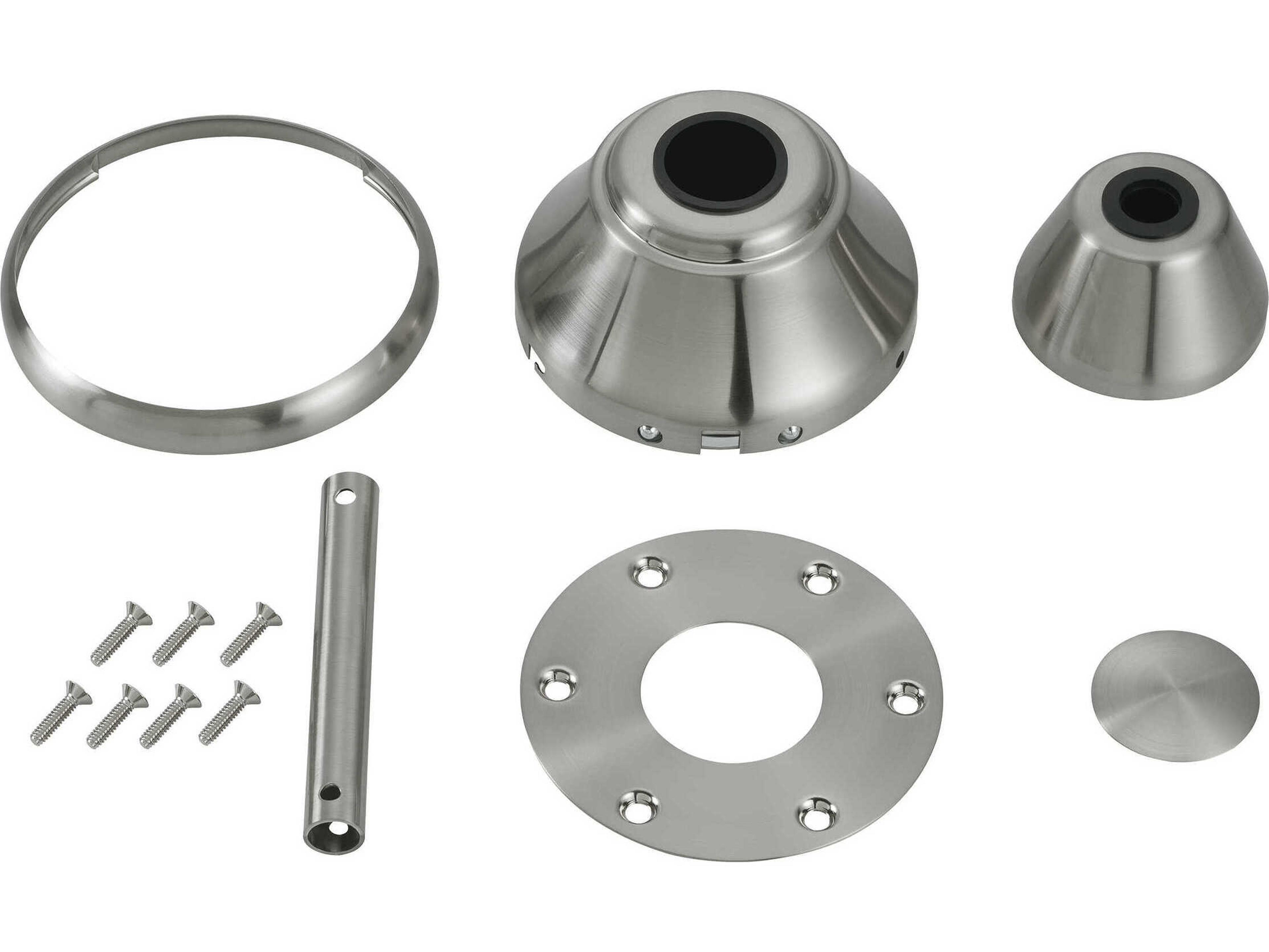 Visual Comfort Fan Maverick Brushed Steel Custom Finish Kit