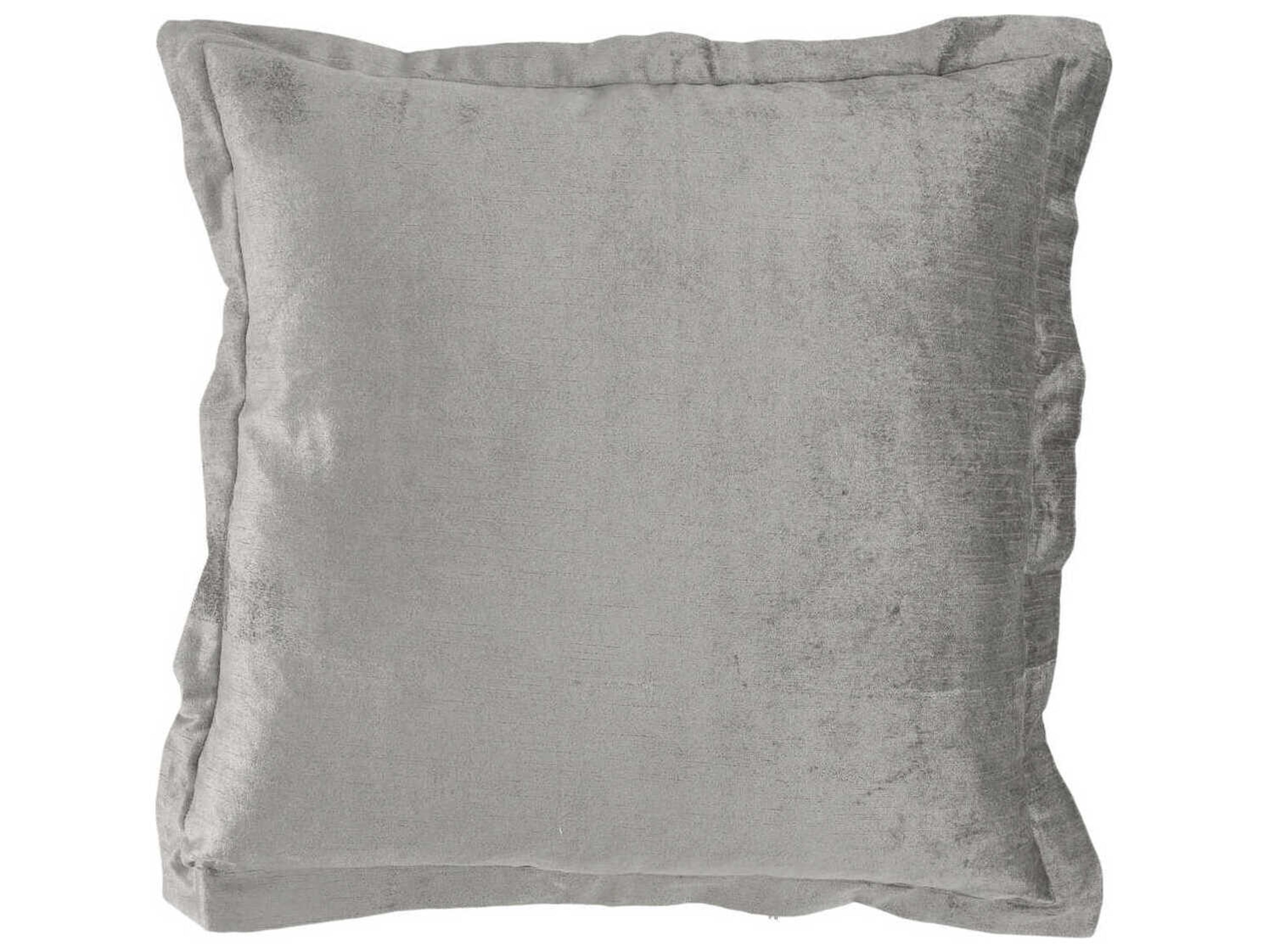 Villa by Classic Home Bryce Storm Gray Throw Pillow