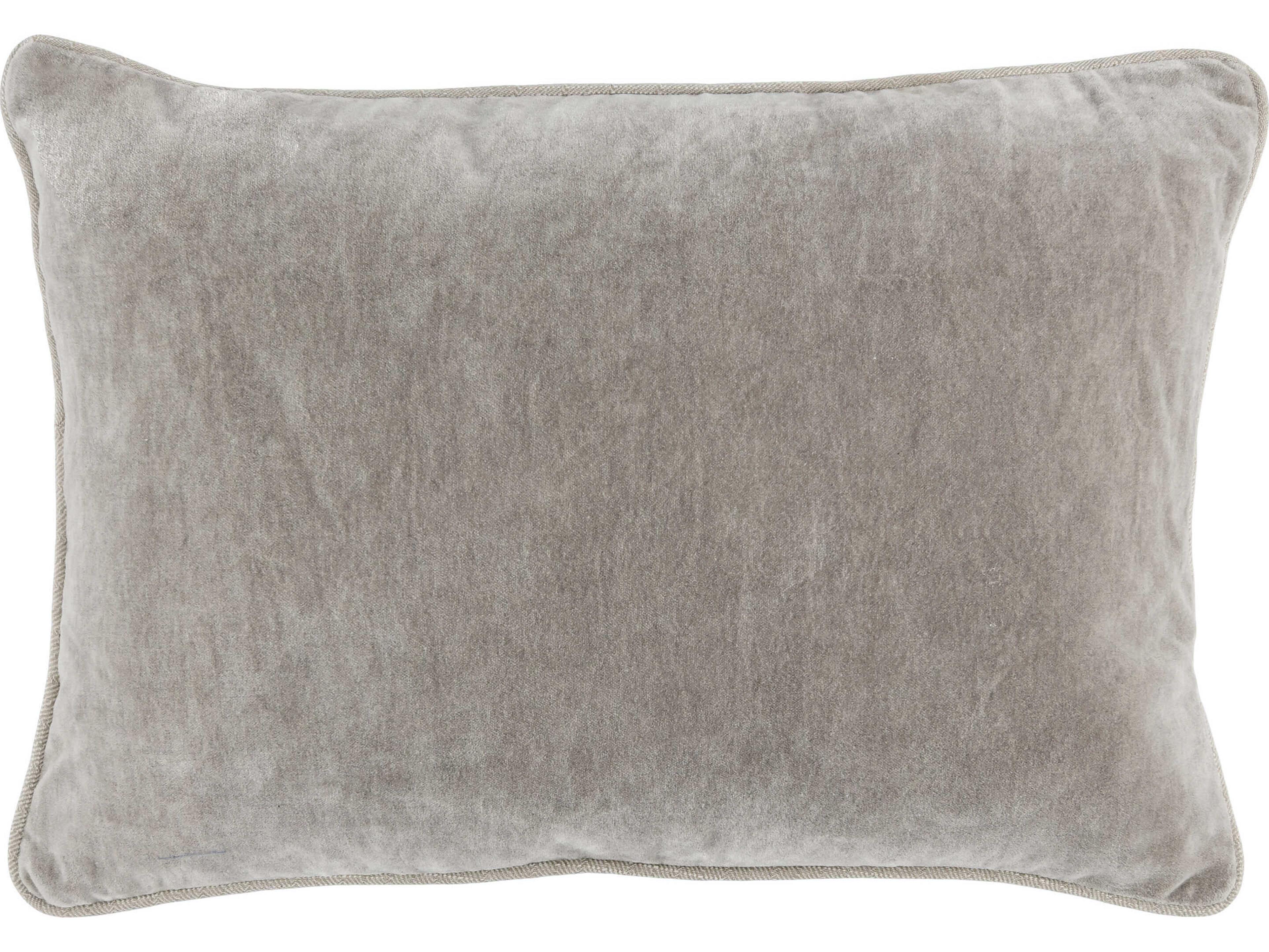 Villa by Classic Home Harriet Silver Throw Pillow