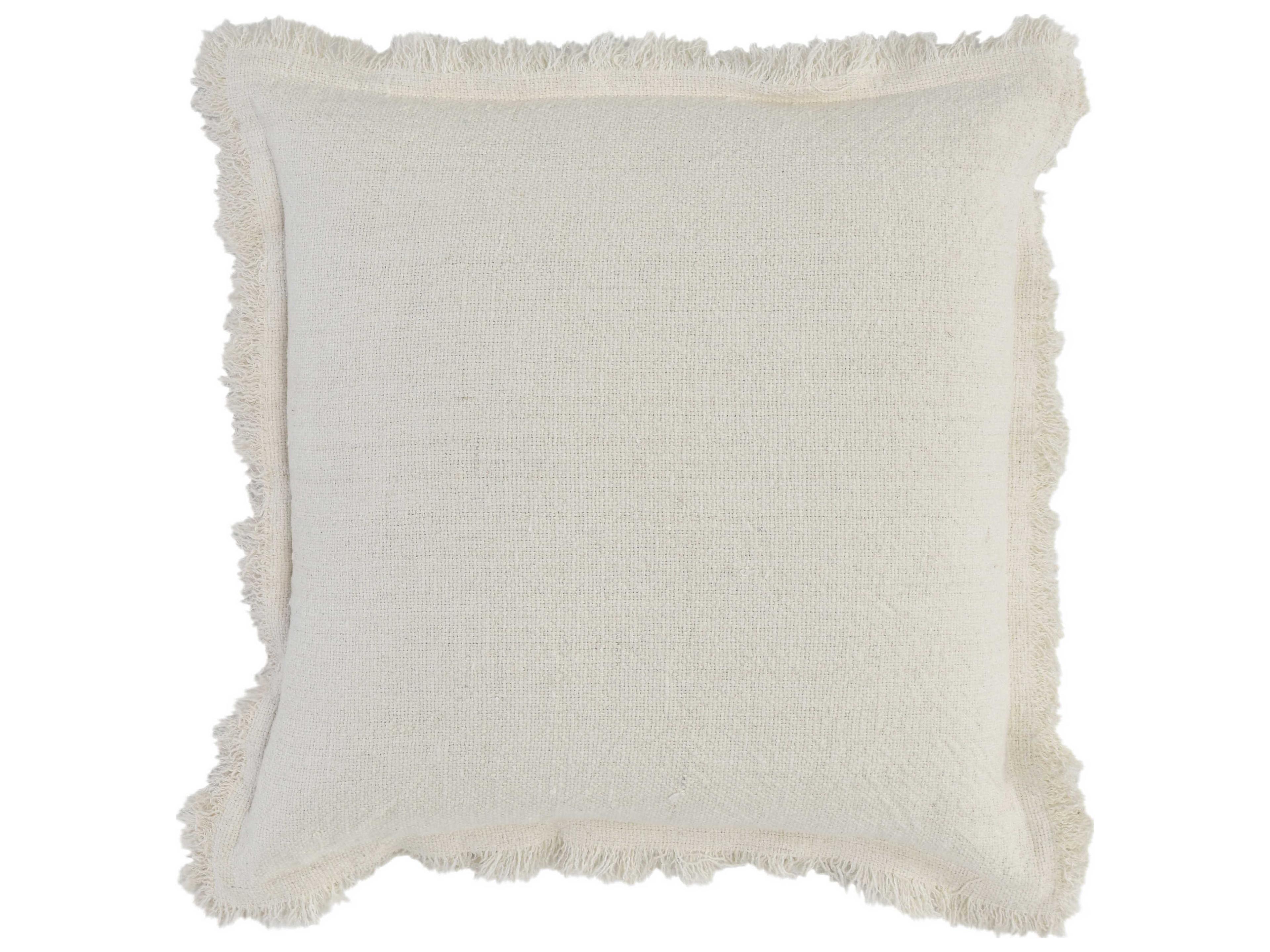 Villa by Classic Home Agatha Ivory Throw Pillow