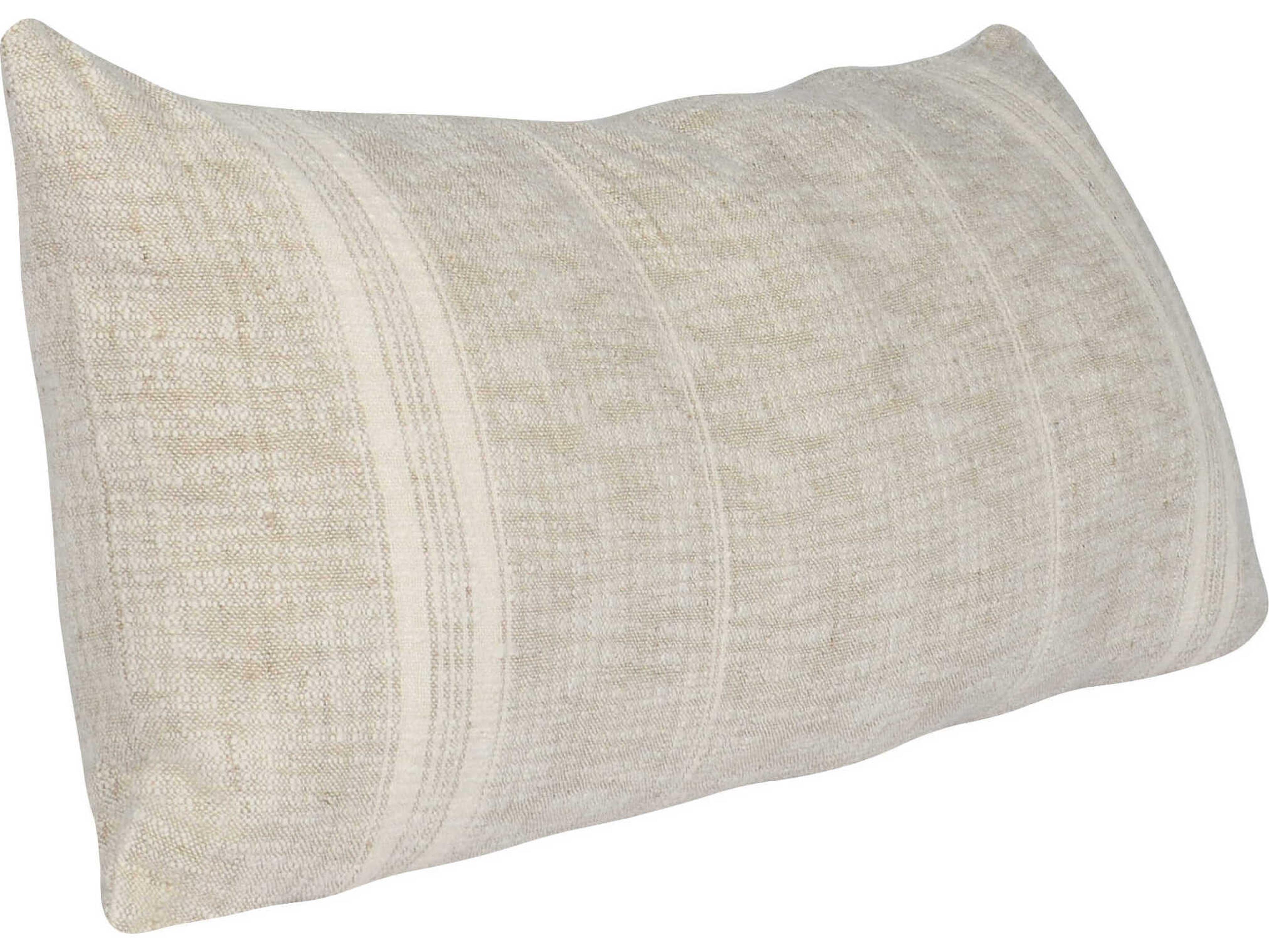 Villa by Classic Home Ria Natural Ivory Throw Pillow