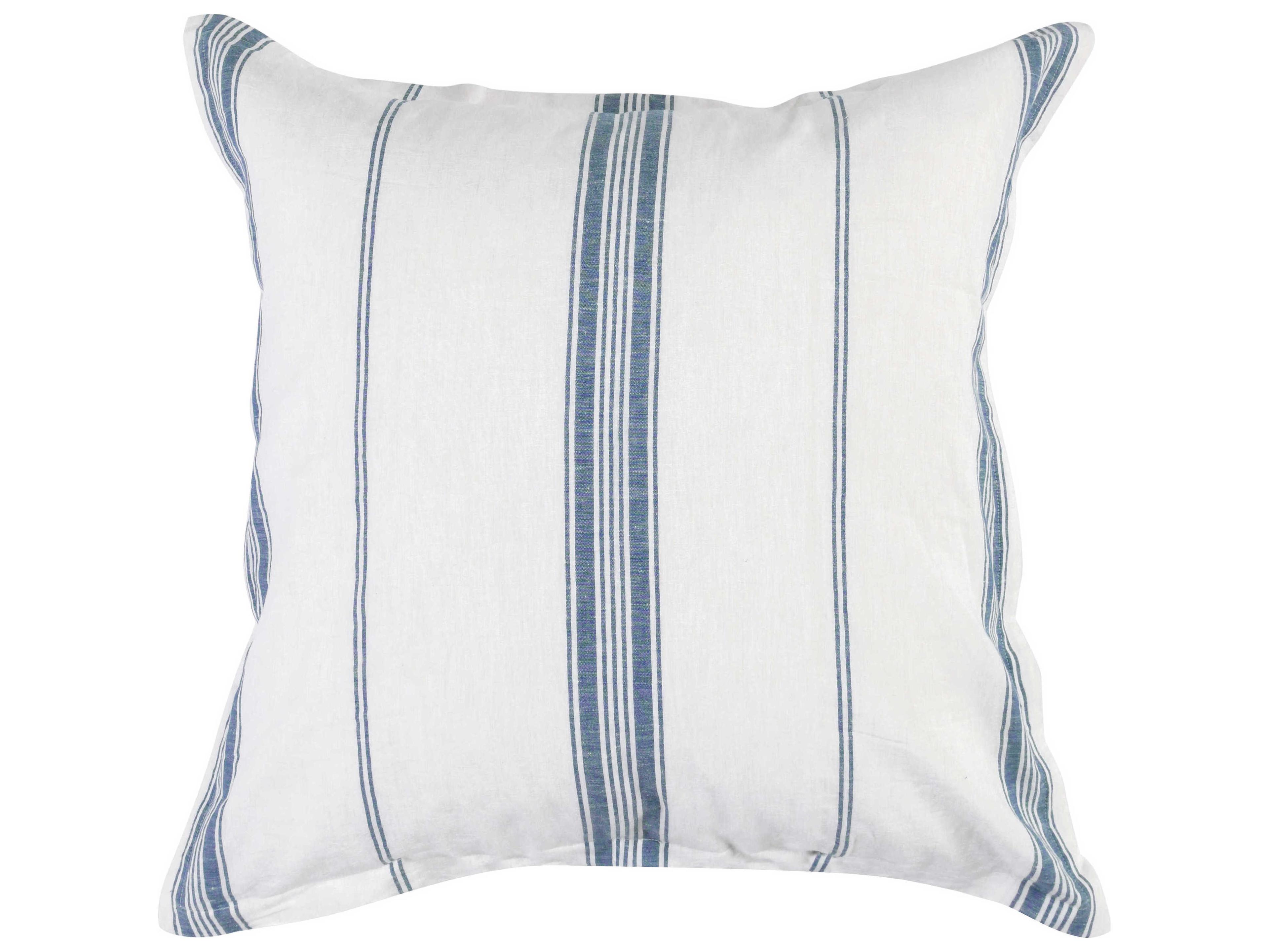 Villa by Classic Home Jayson Blue Stripe Euro Sham