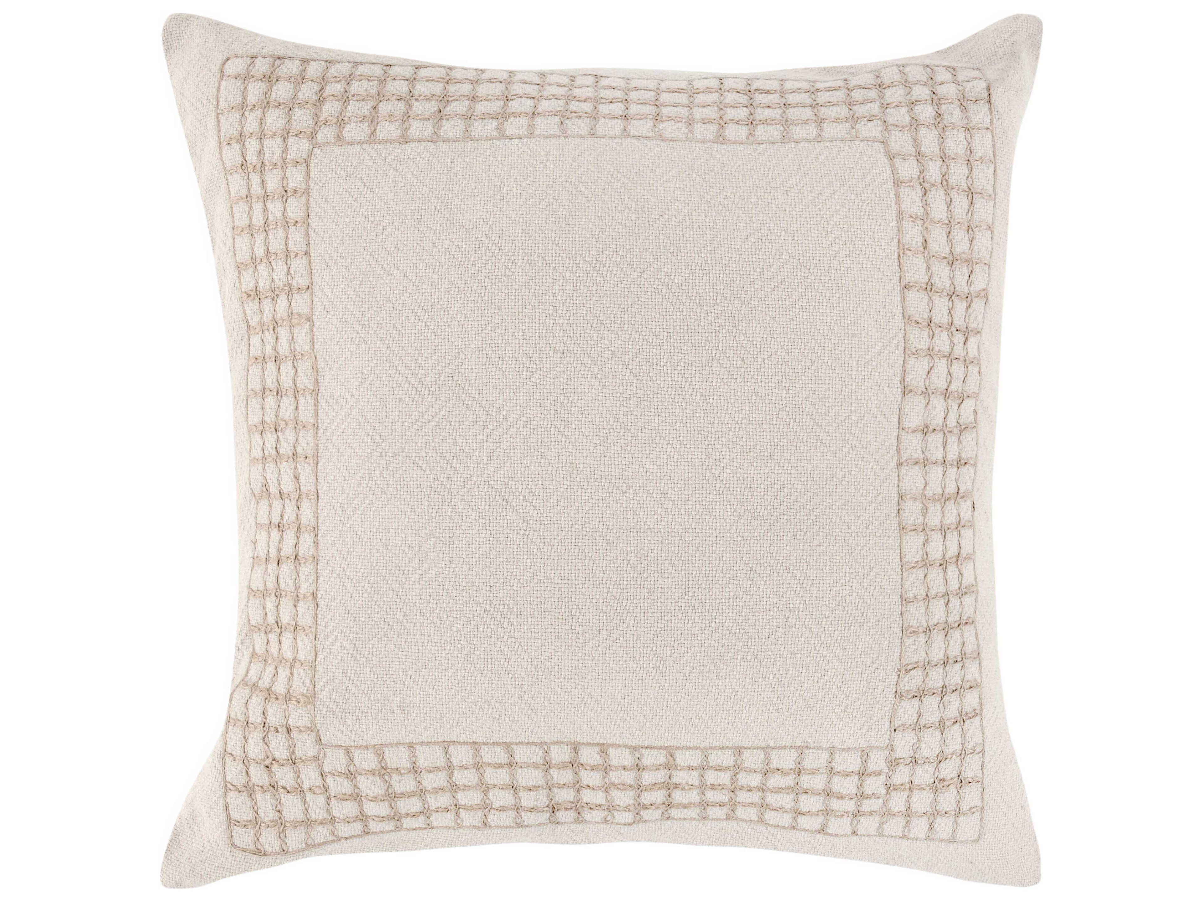 Villa by Classic Home Marina Beige Throw Pillow