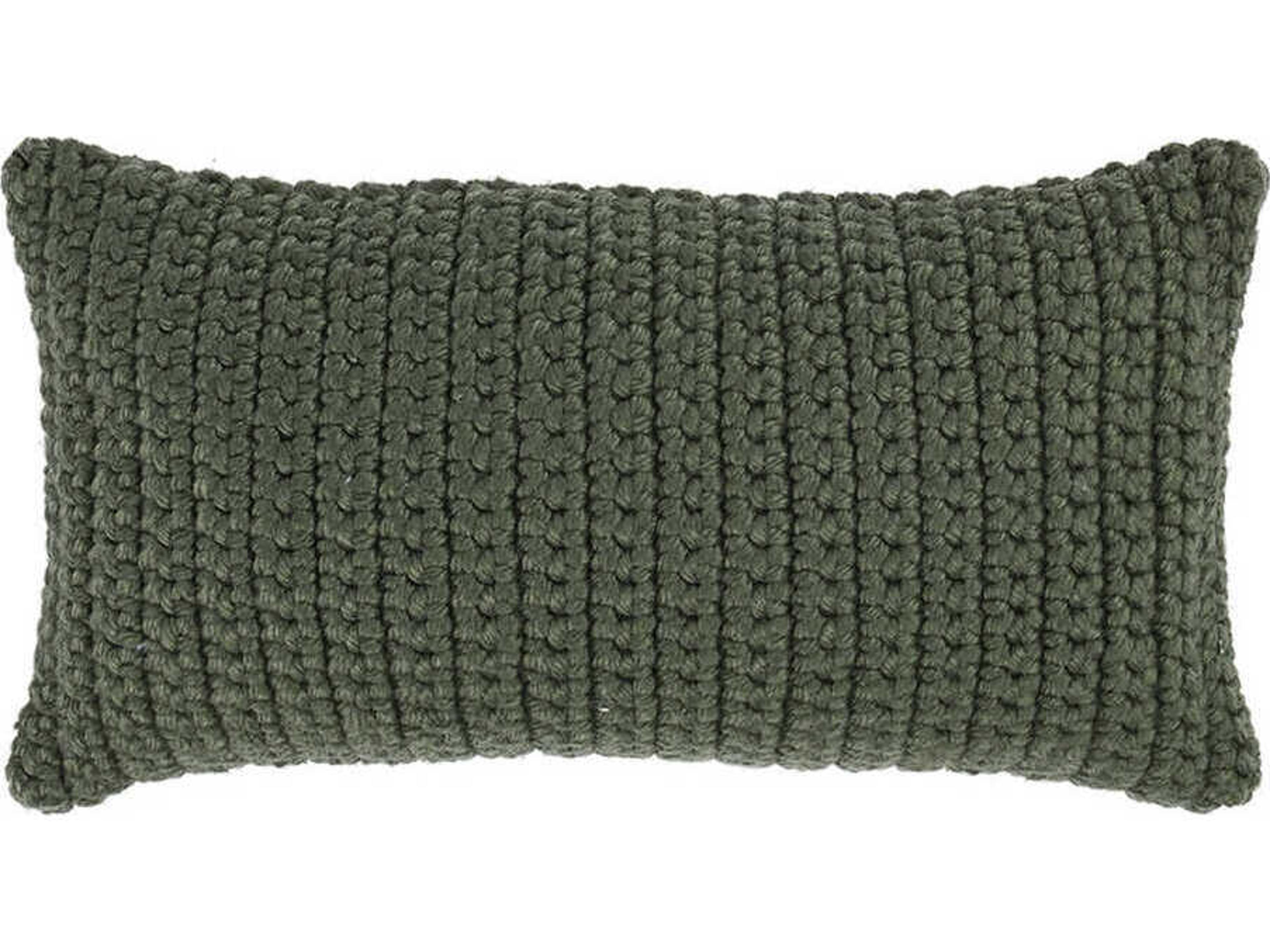 Villa by Classic Home Prism Green Throw Pillow