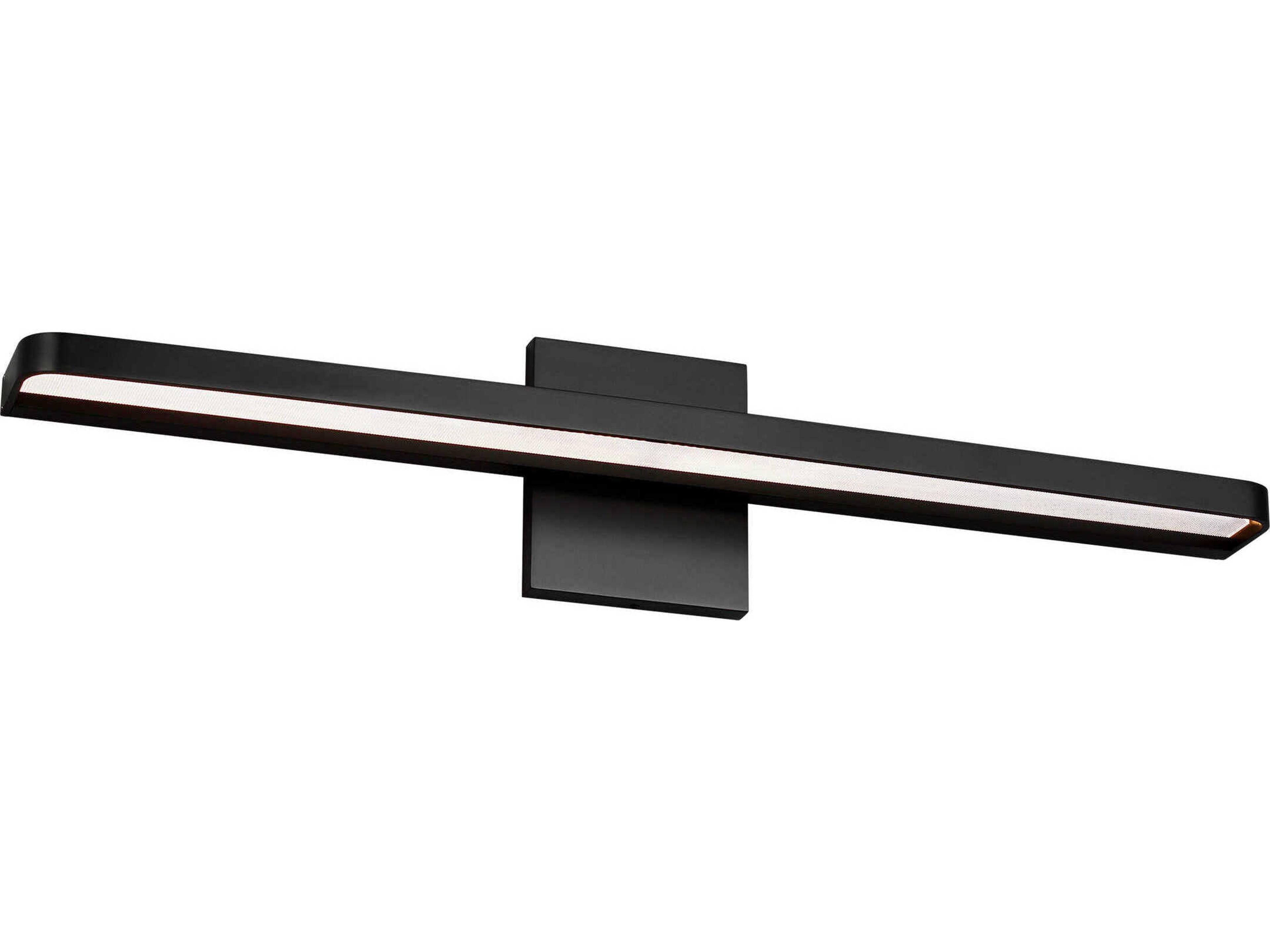Visual Comfort Modern Banda 1-Light Matte Black Vanity Light