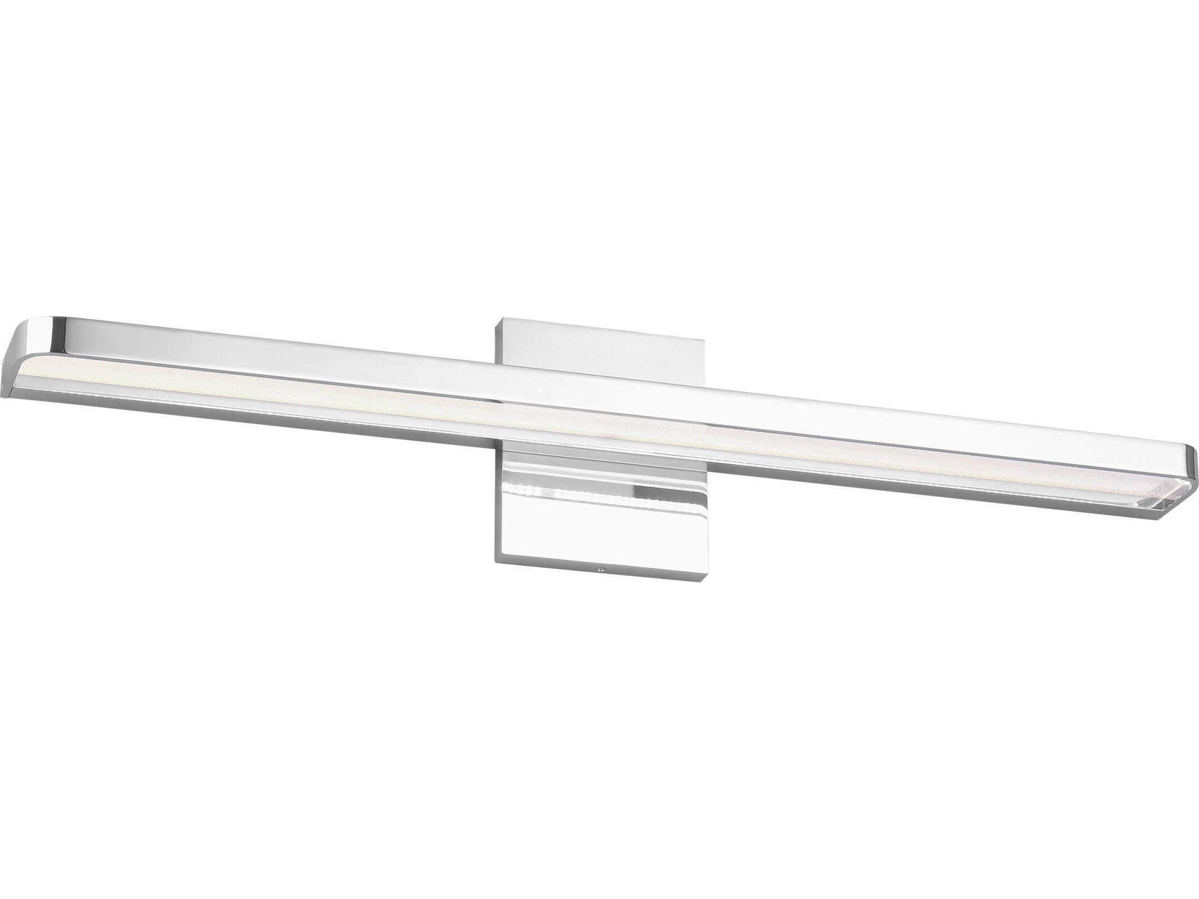 Visual Comfort Modern Banda 1-Light Chrome Vanity Light
