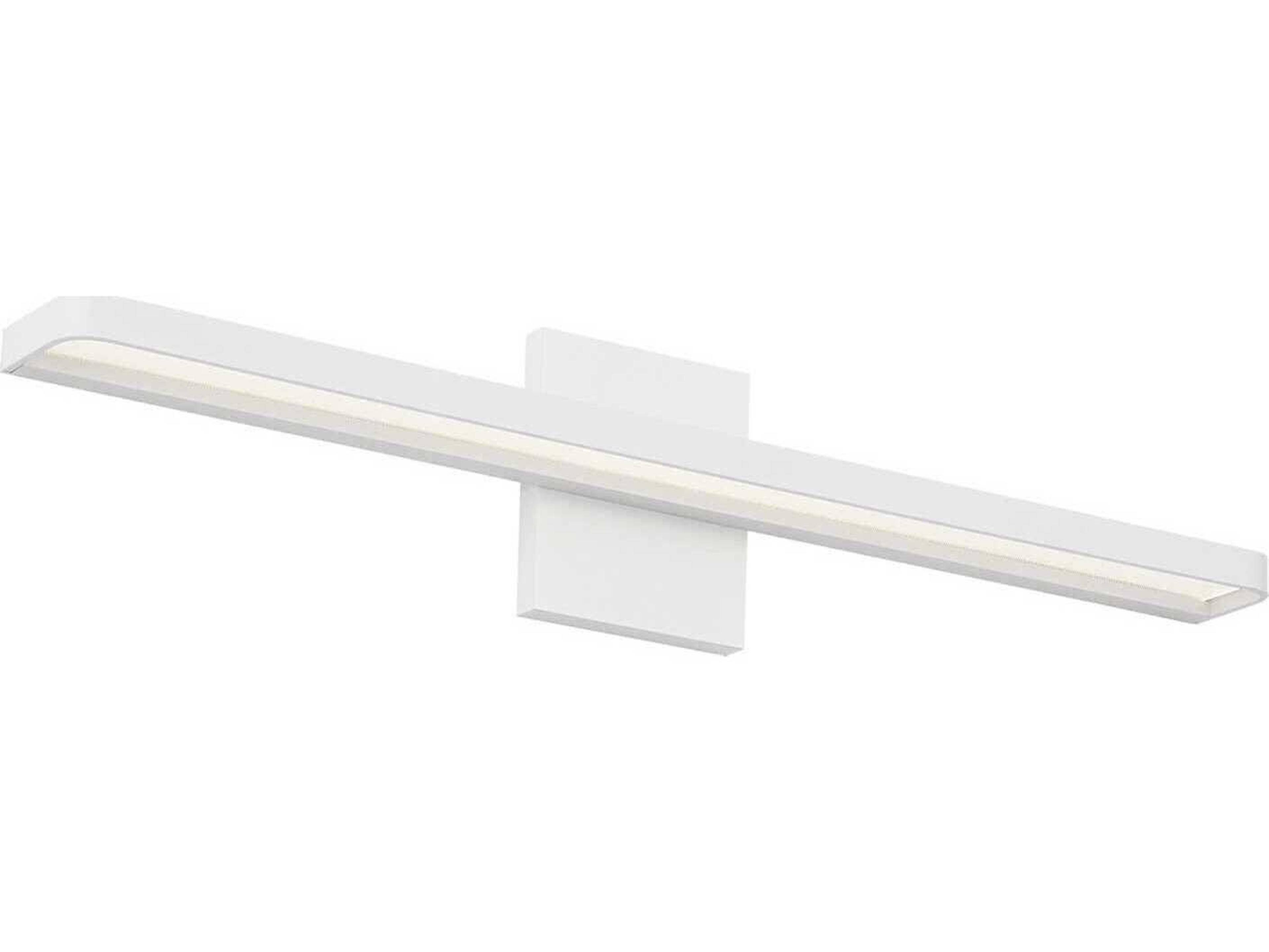 Visual Comfort Modern Banda 1-Light Matte White Vanity Light