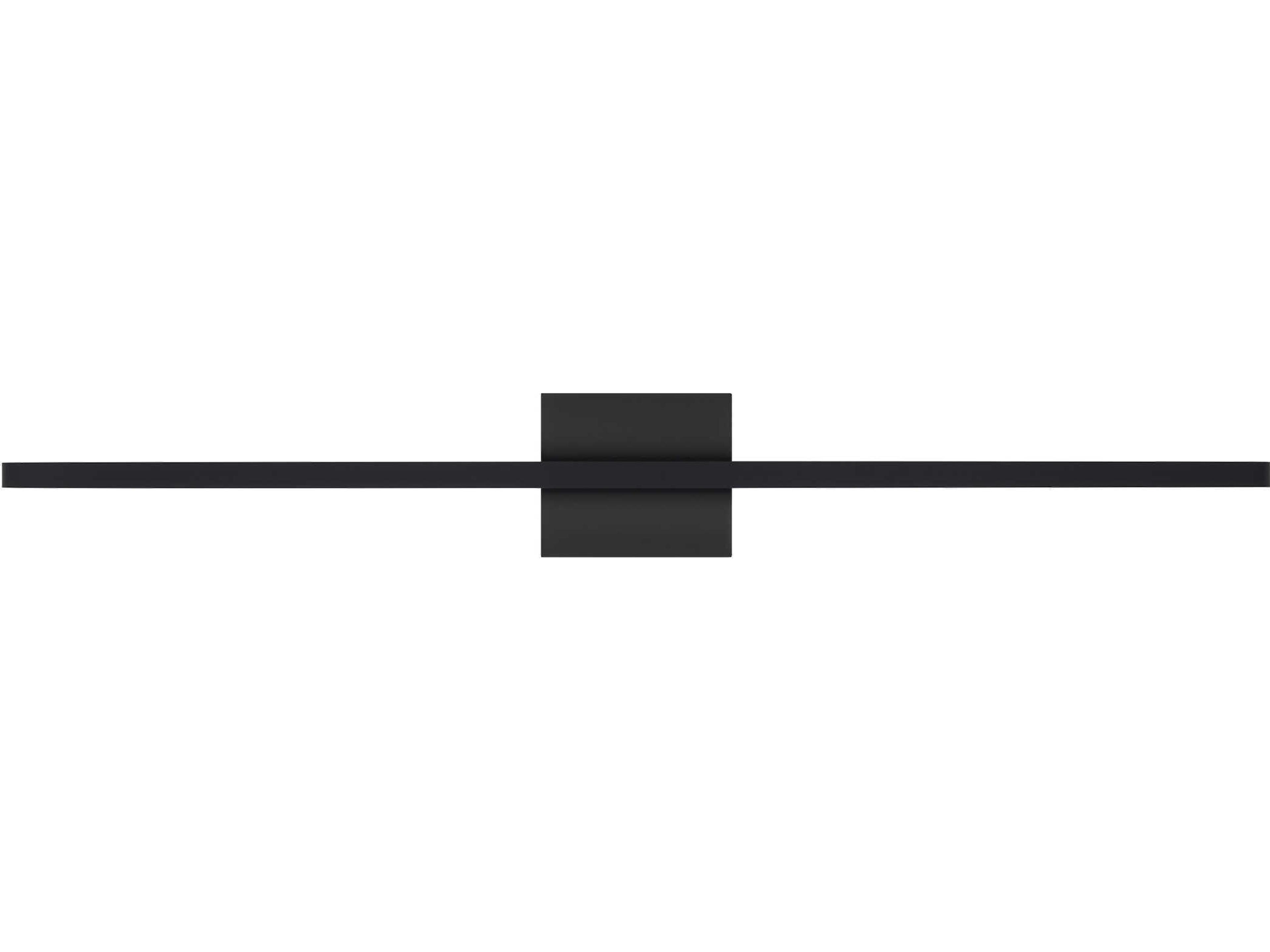 Visual Comfort Modern Banda 1-Light Matte Black Vanity Light