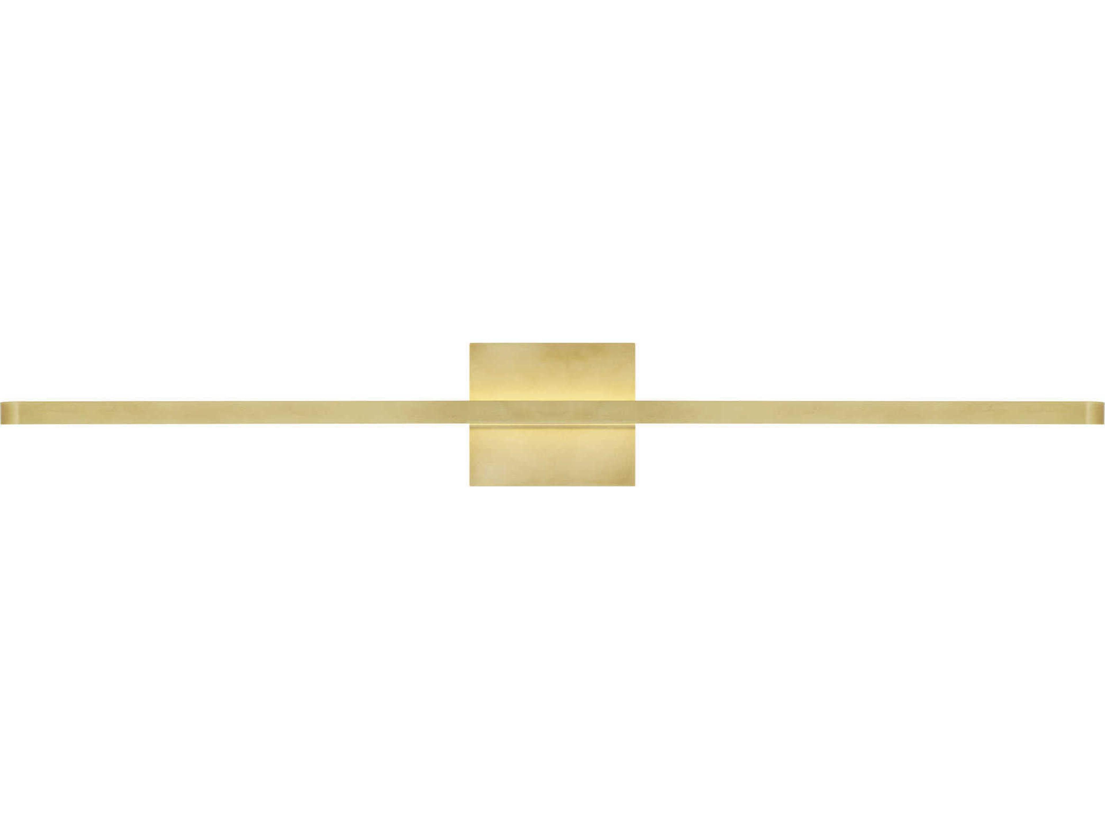 Visual Comfort Modern Banda 1-Light Natural Brass Vanity Light