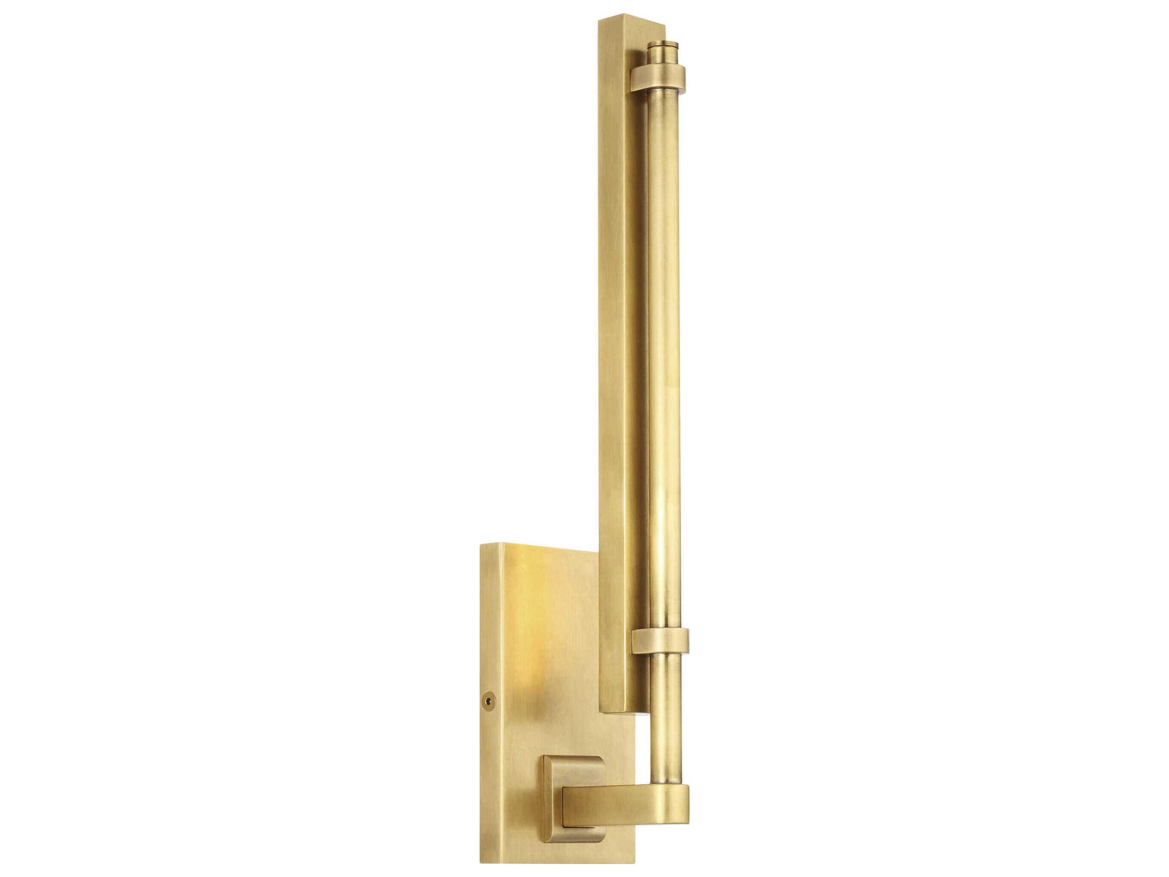 Visual Comfort Modern Kal 1-Light Natural Brass Wall Sconce