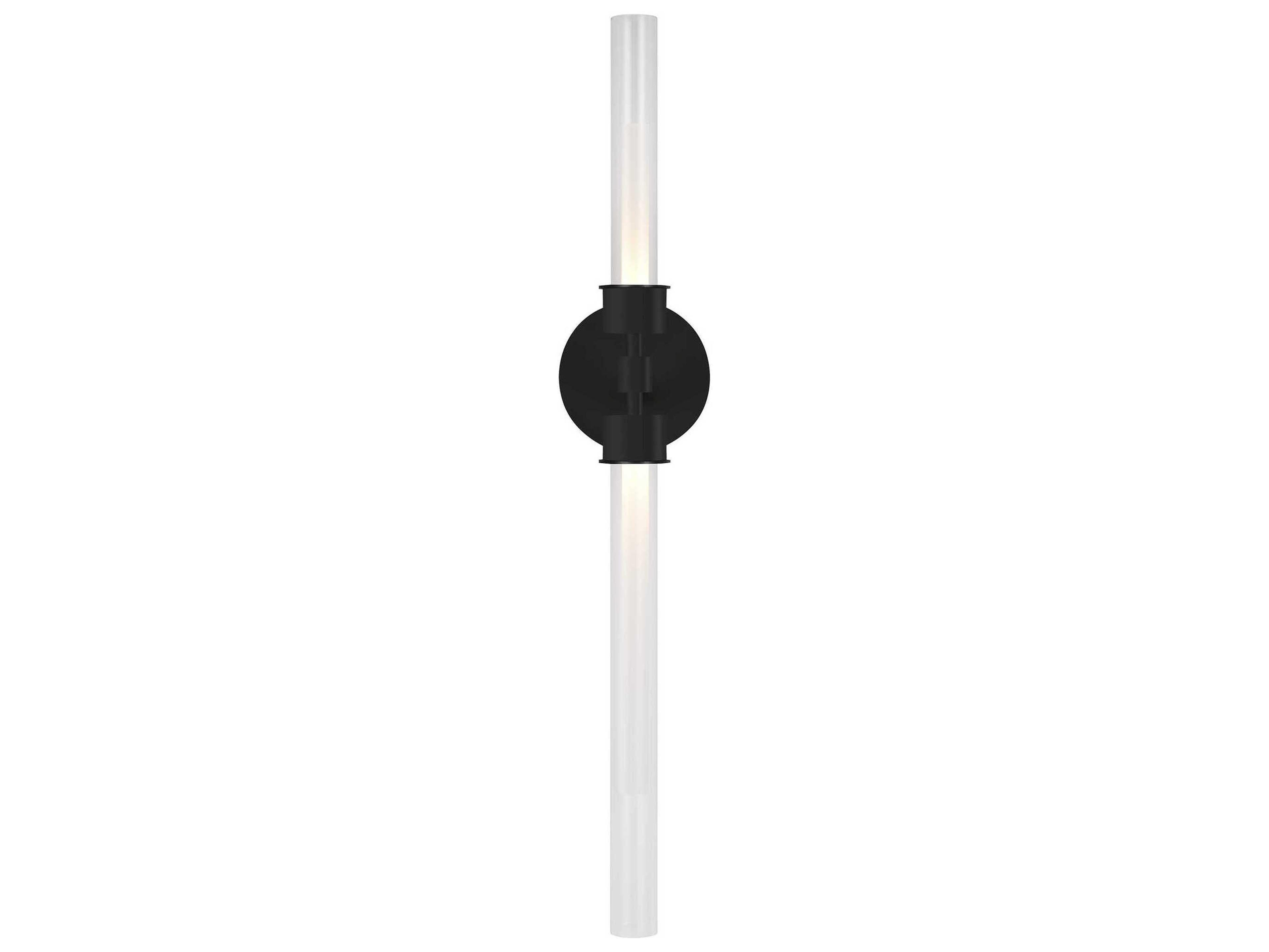 Visual Comfort Modern Linger 2-Light Nightshade Black Wall Sconce