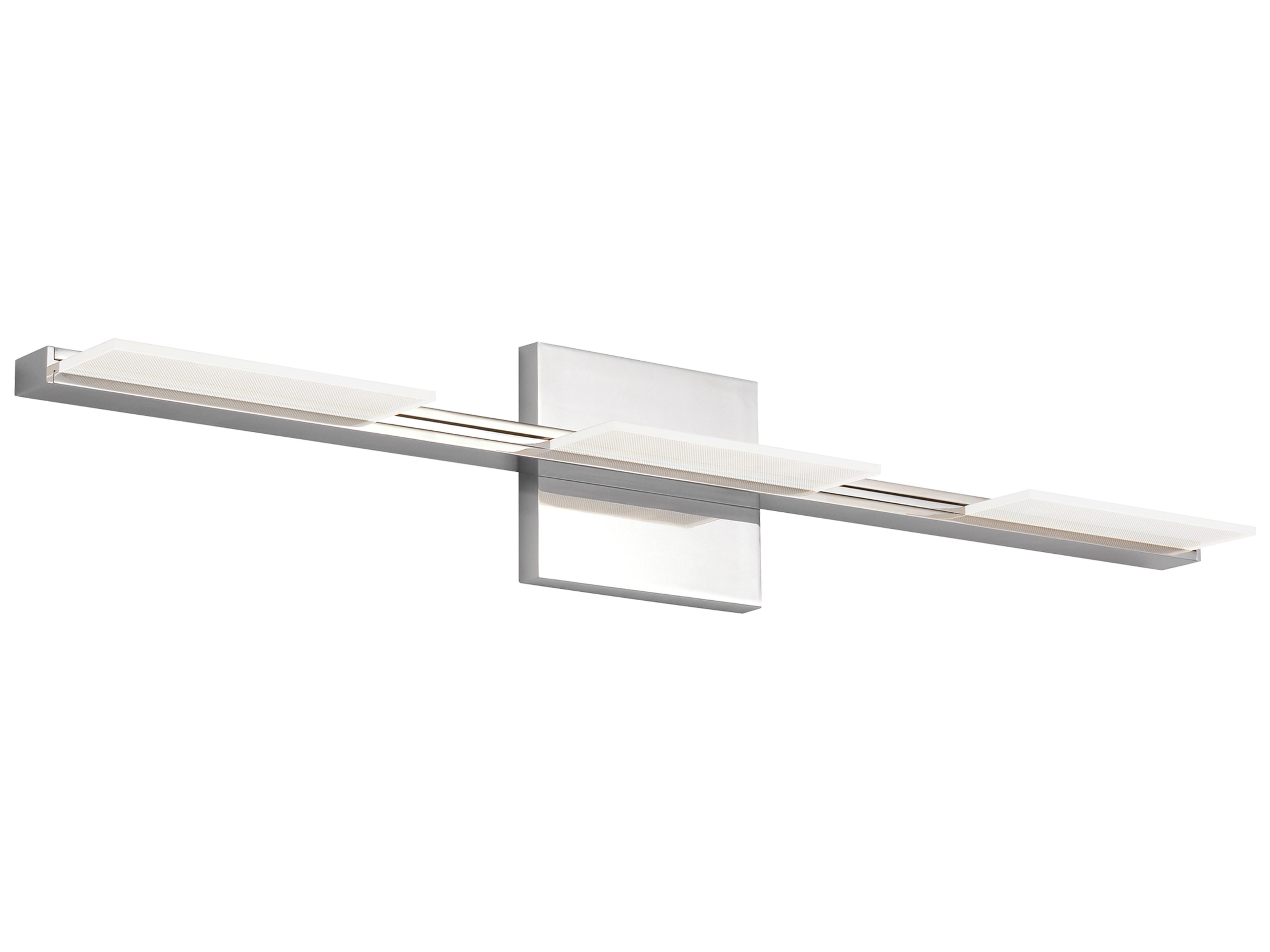 Visual Comfort Modern Tris 3-Light Chrome Vanity Light