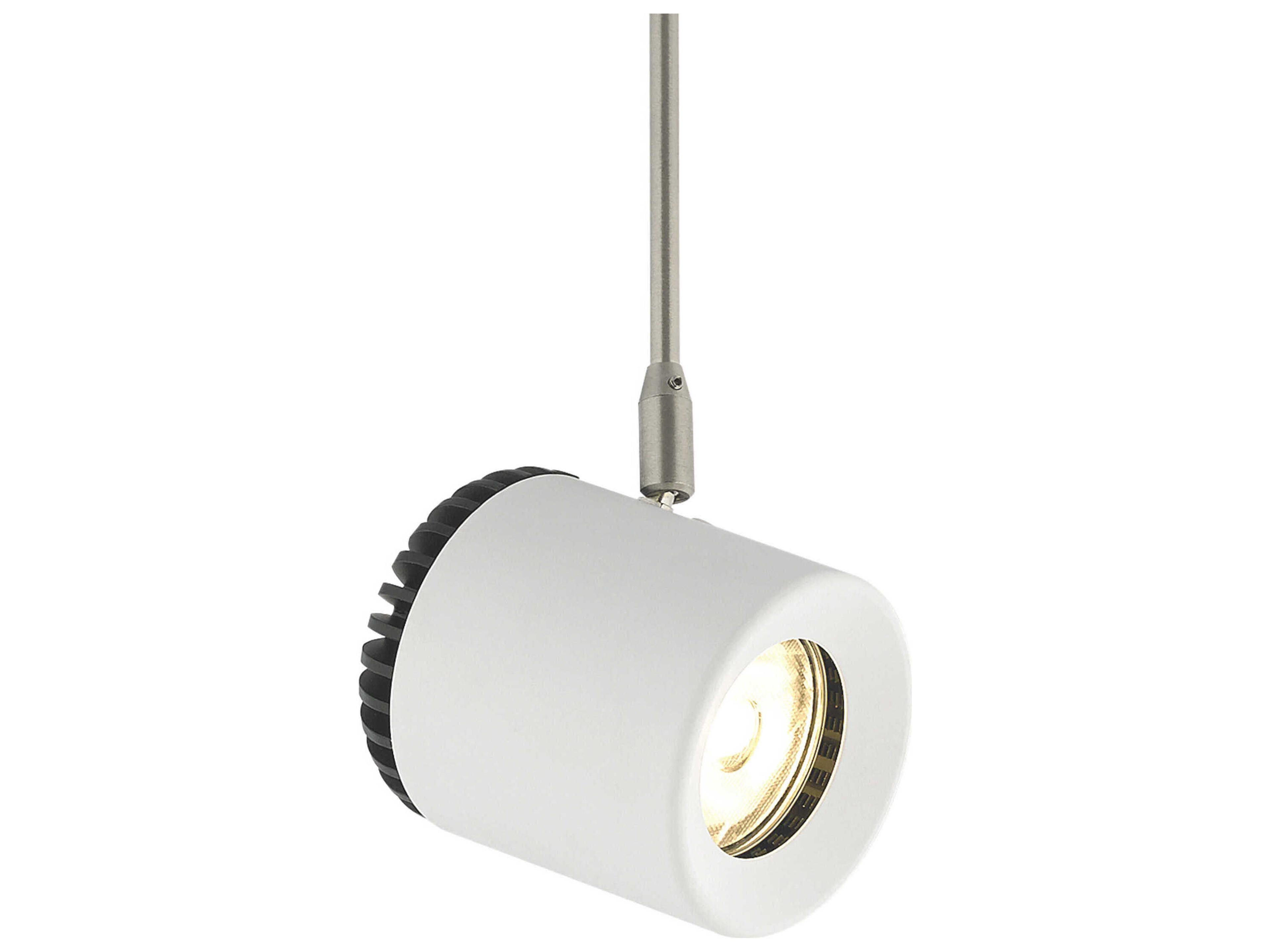 Visual Comfort Modern Burk 1-Light White Round Spot Light