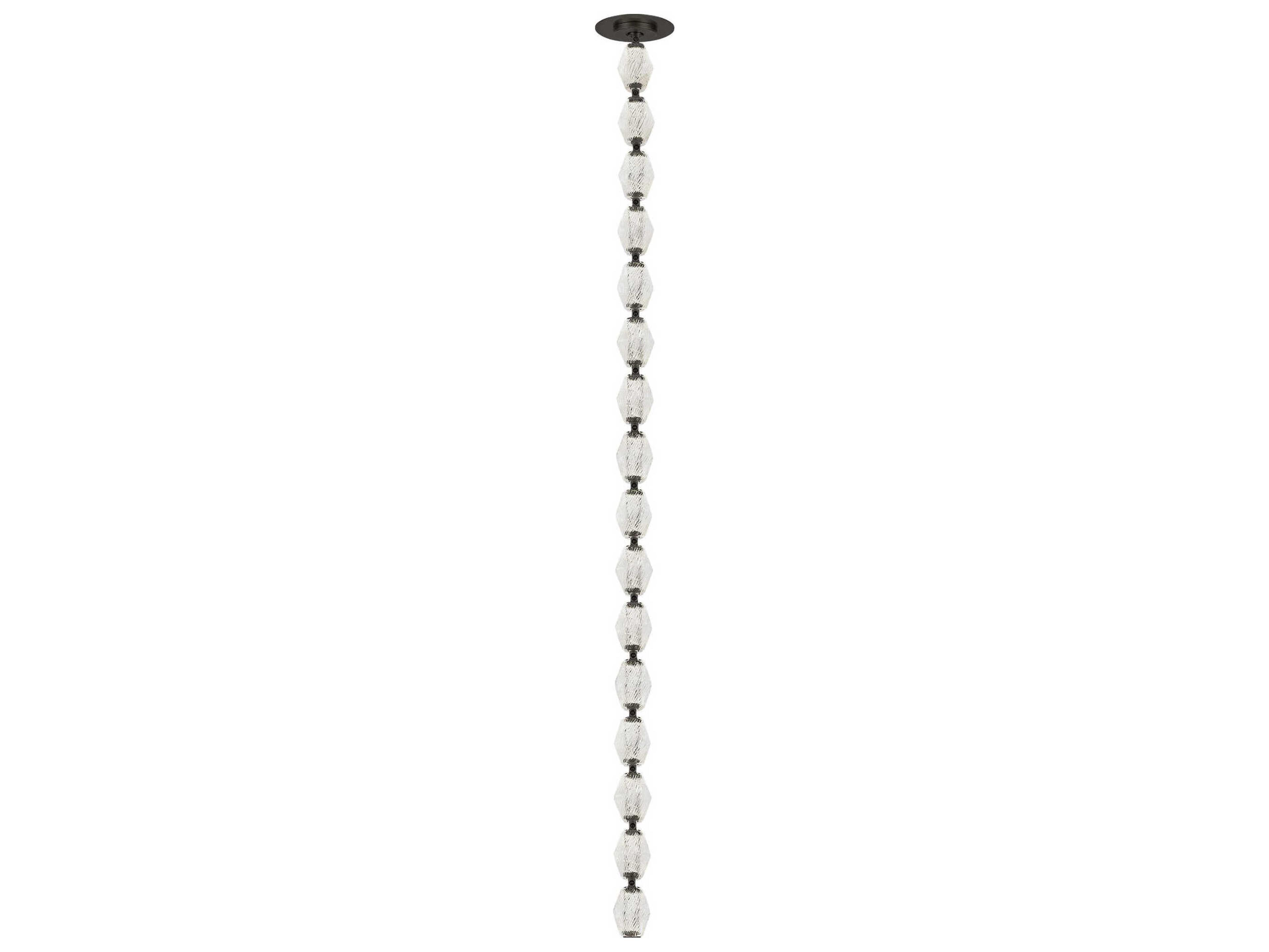 Visual Comfort Modern Collier 1-Light Dark Bronze Linear Mini Pendant