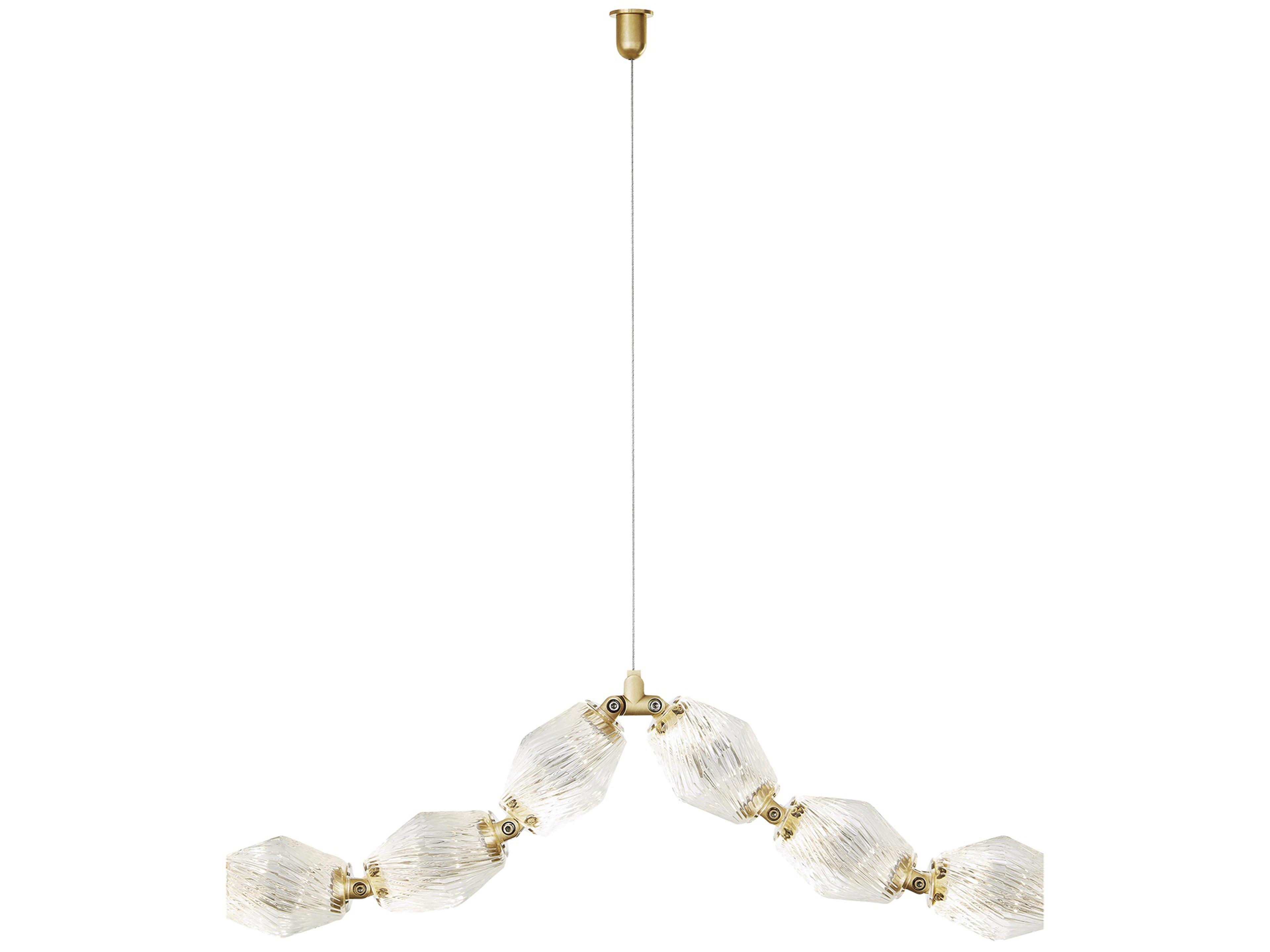 Visual Comfort Modern Collier Natural Brass Swag Cable