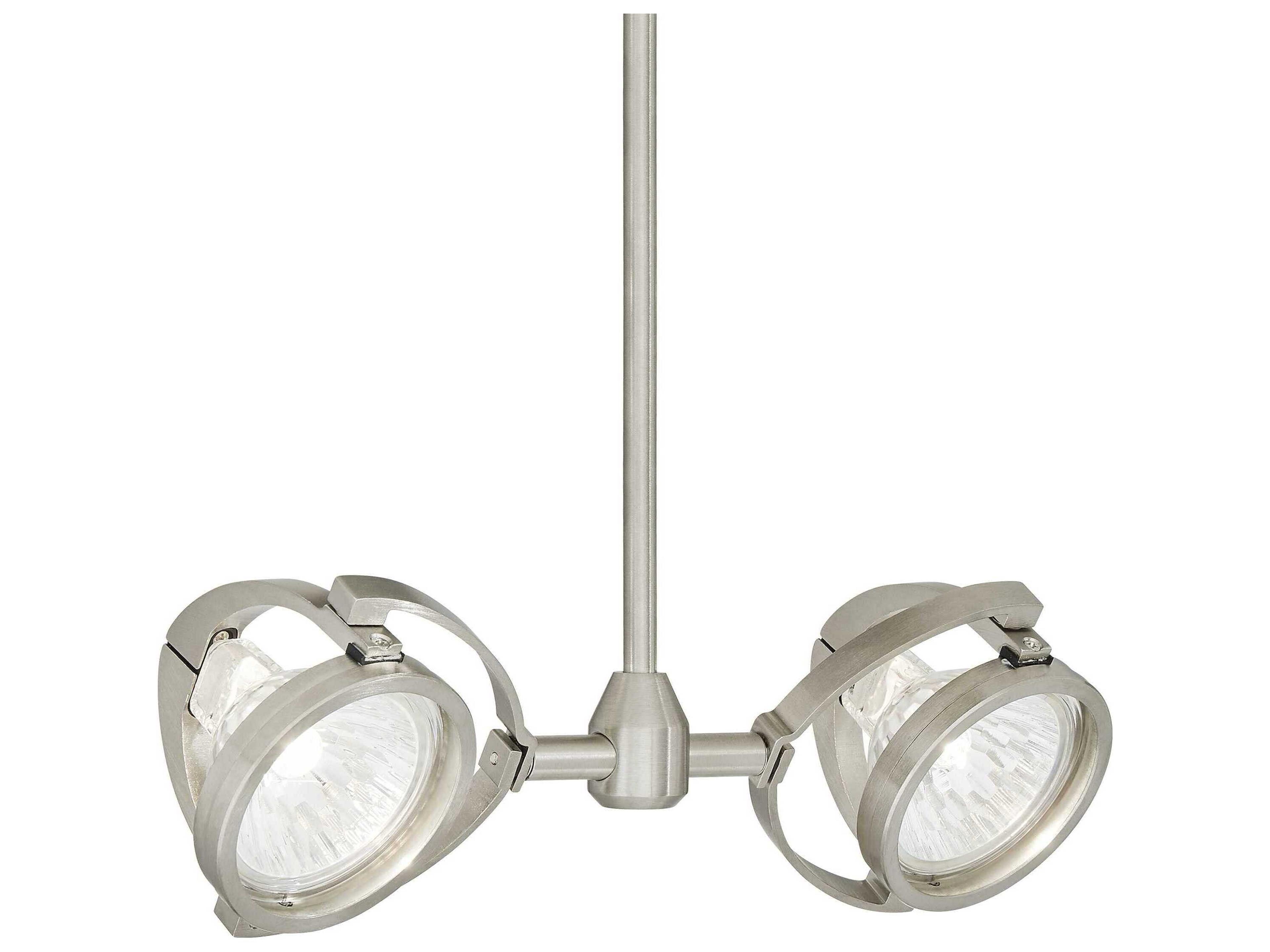 Visual Comfort Modern Elton 2-Light Satin Nickel Spot Light
