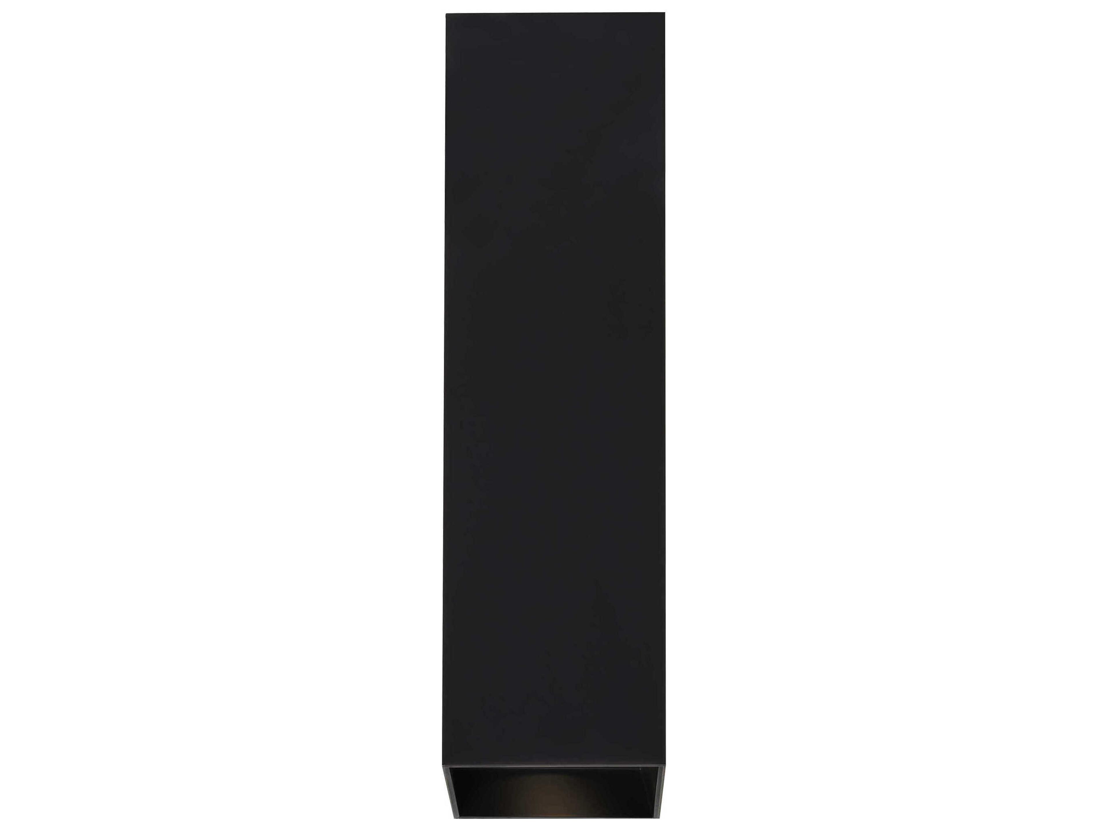 Visual Comfort Modern Exo 1-Light Matte Black Flush Mount