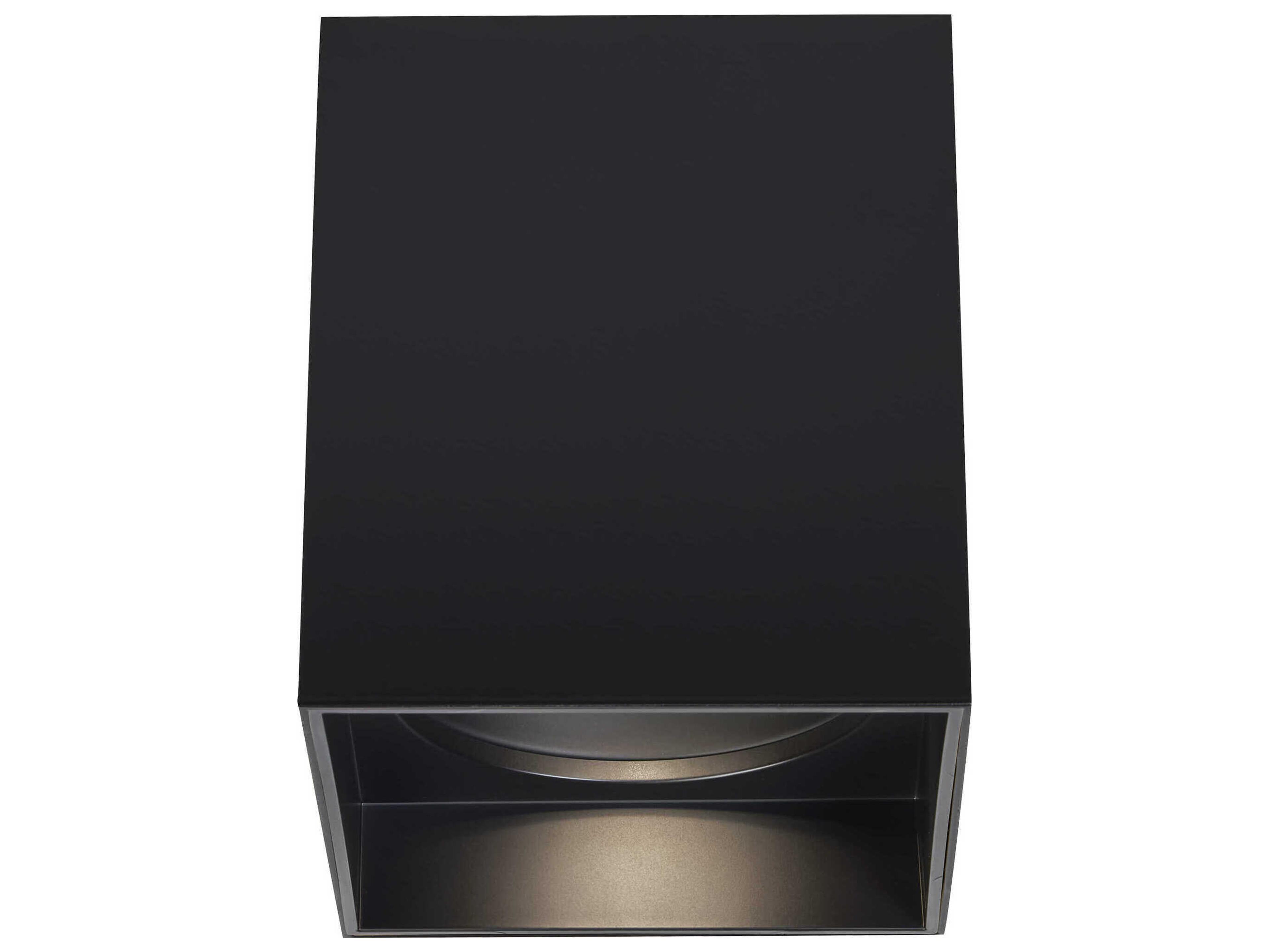 Visual Comfort Modern Exo 1-Light Matte Black Flush Mount