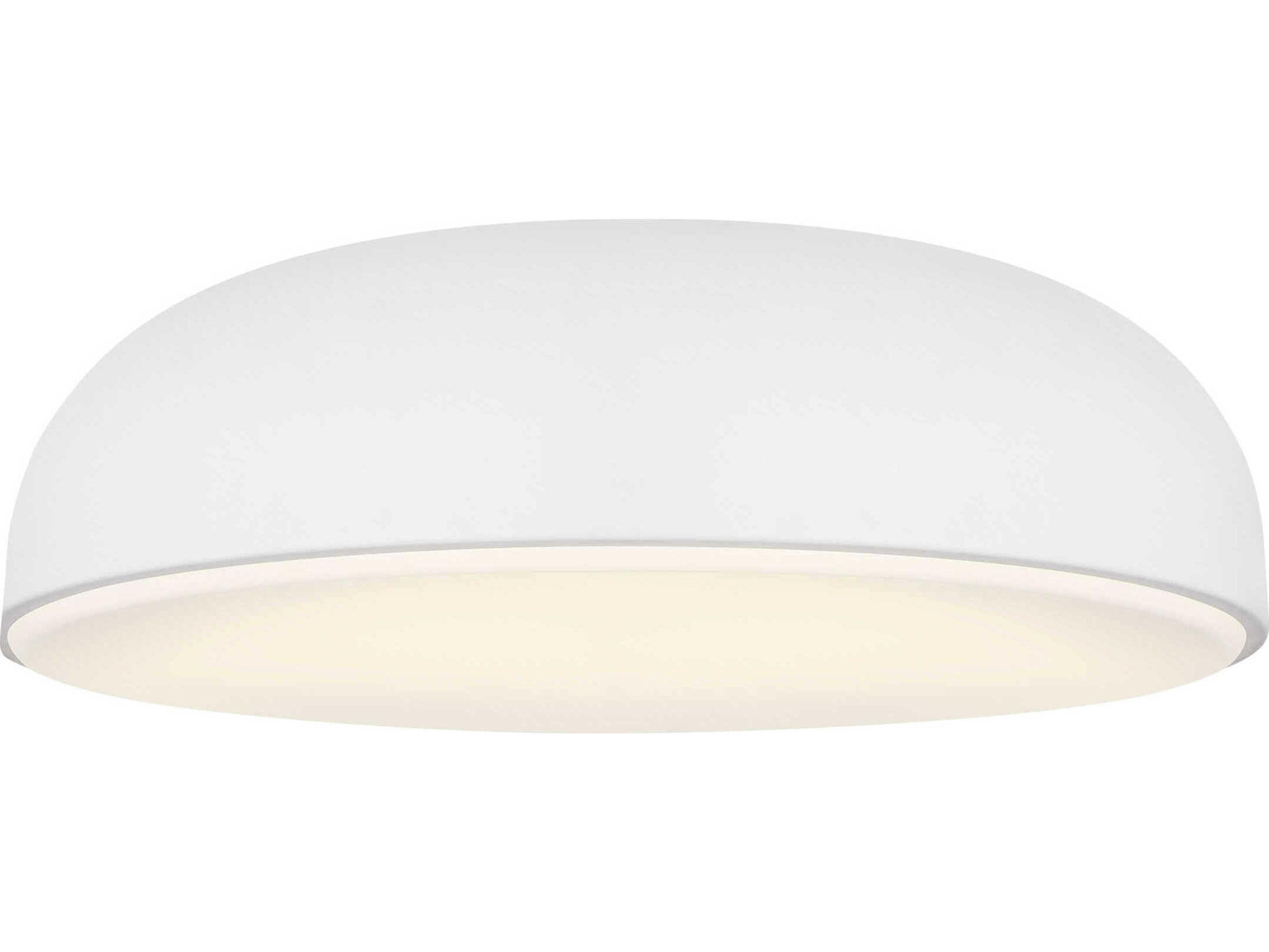 Visual Comfort Modern Kosa 1-Light Matte White Flush Mount