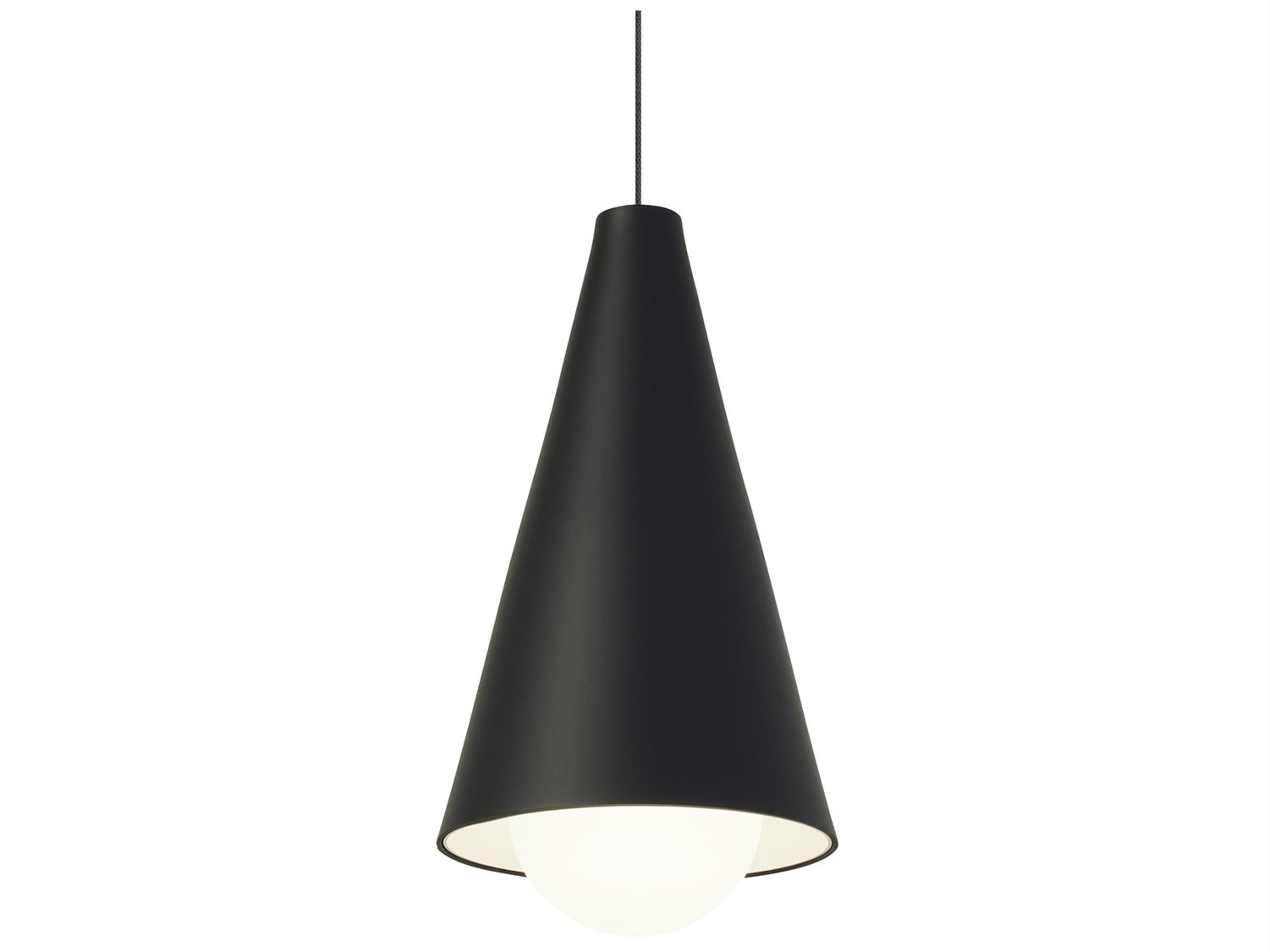 Visual Comfort Modern Joni 1-Light Nightshade Black Mini Pendant