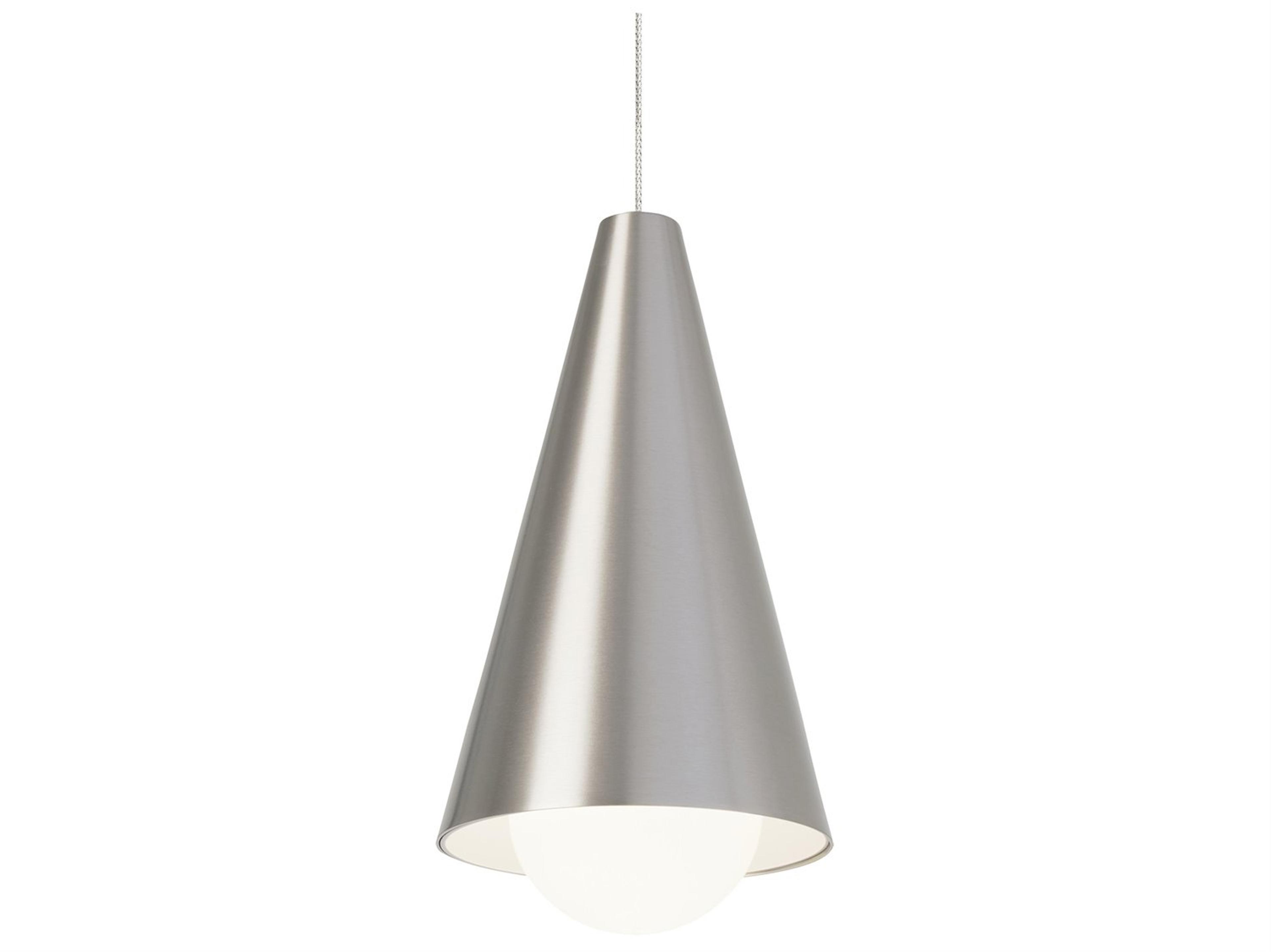Visual Comfort Modern Joni 1-Light Satin Nickel Mini Pendant