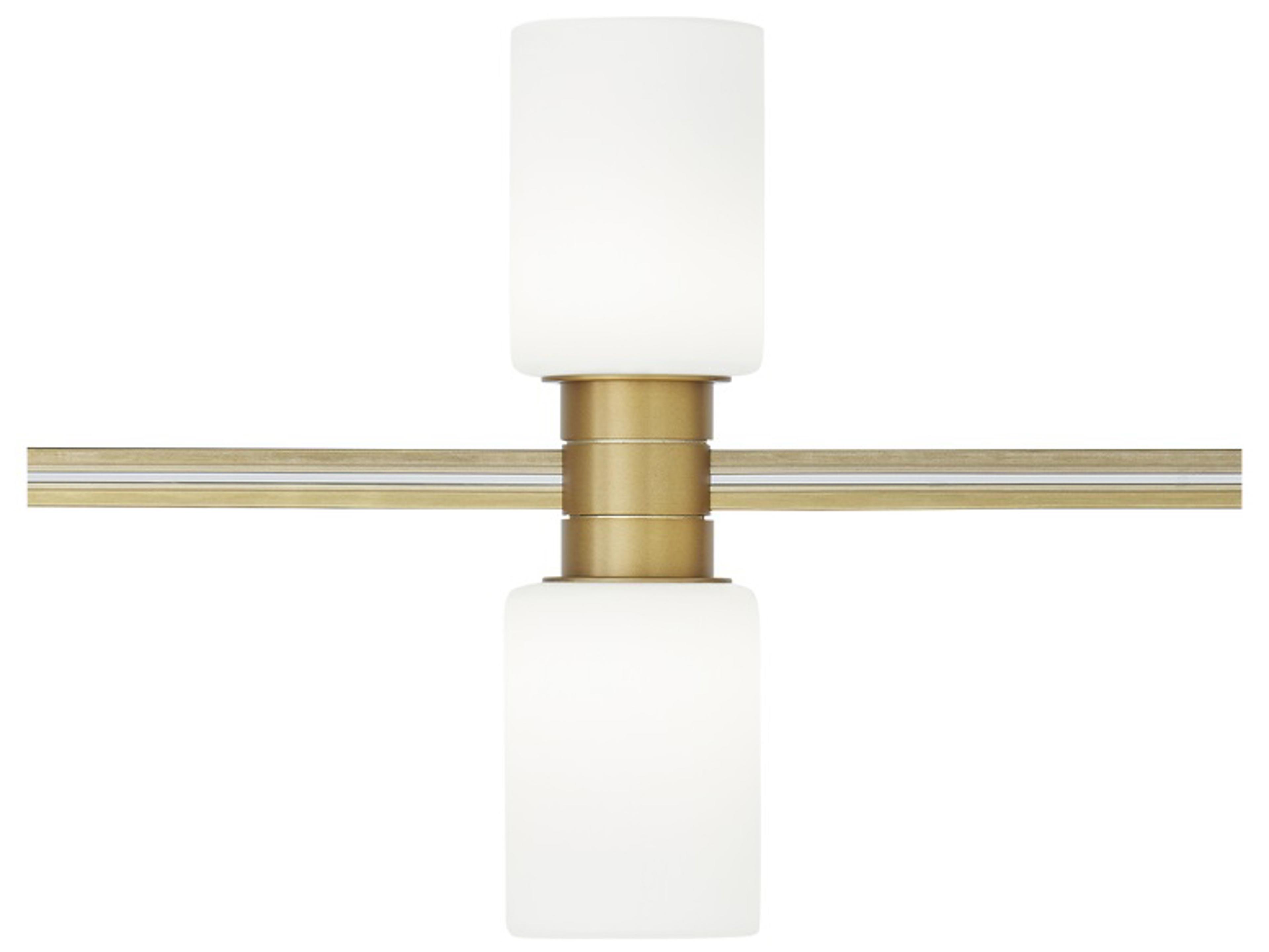 Visual Comfort Modern Cylinders 1-Light Aged Brass Spot Light